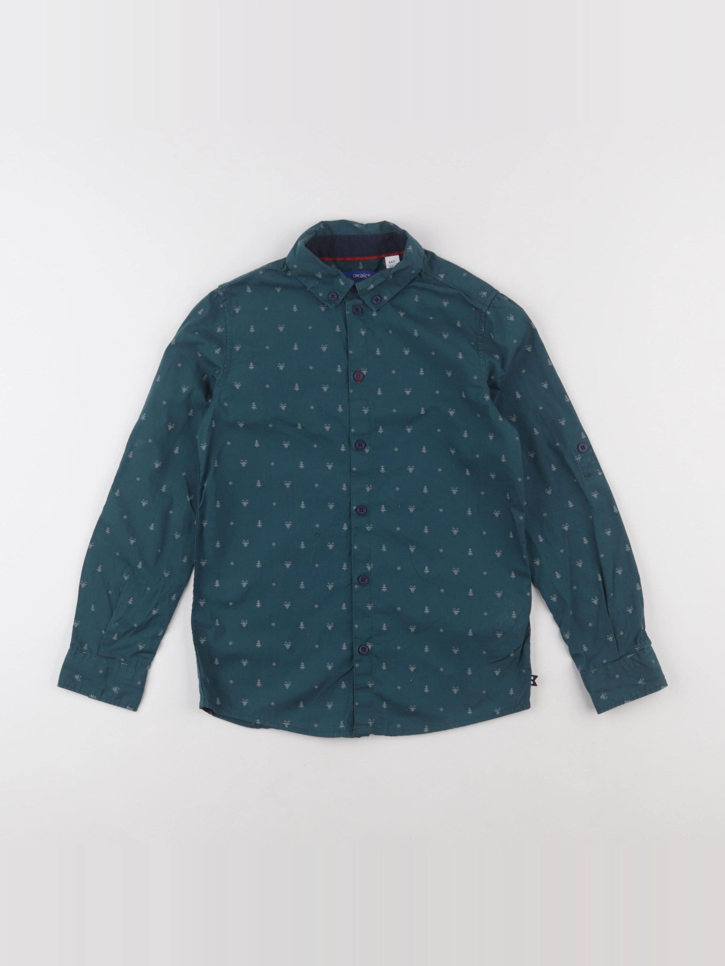 Okaidi - chemise vert - 8 ans