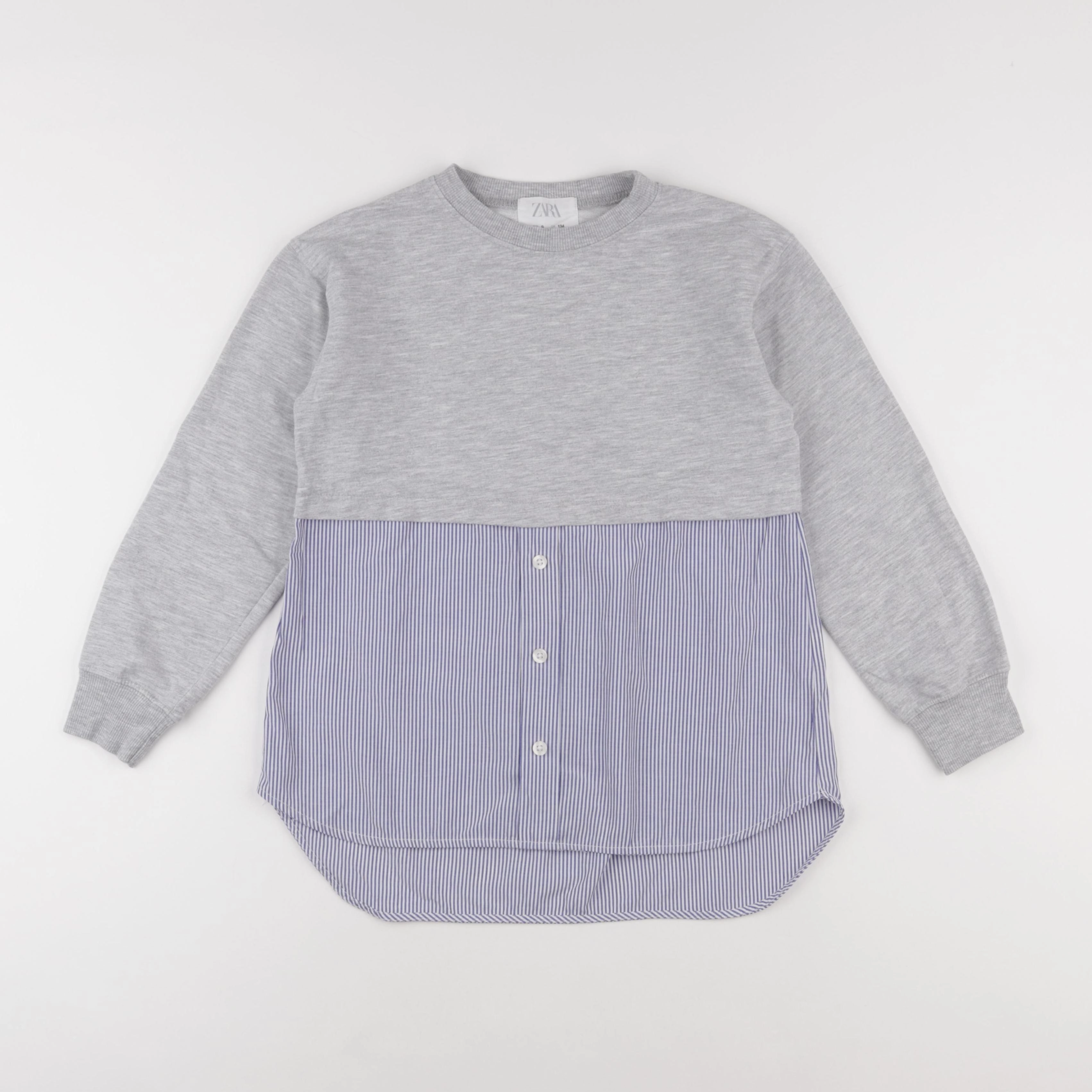 Zara - tee-shirt gris - 9 ans