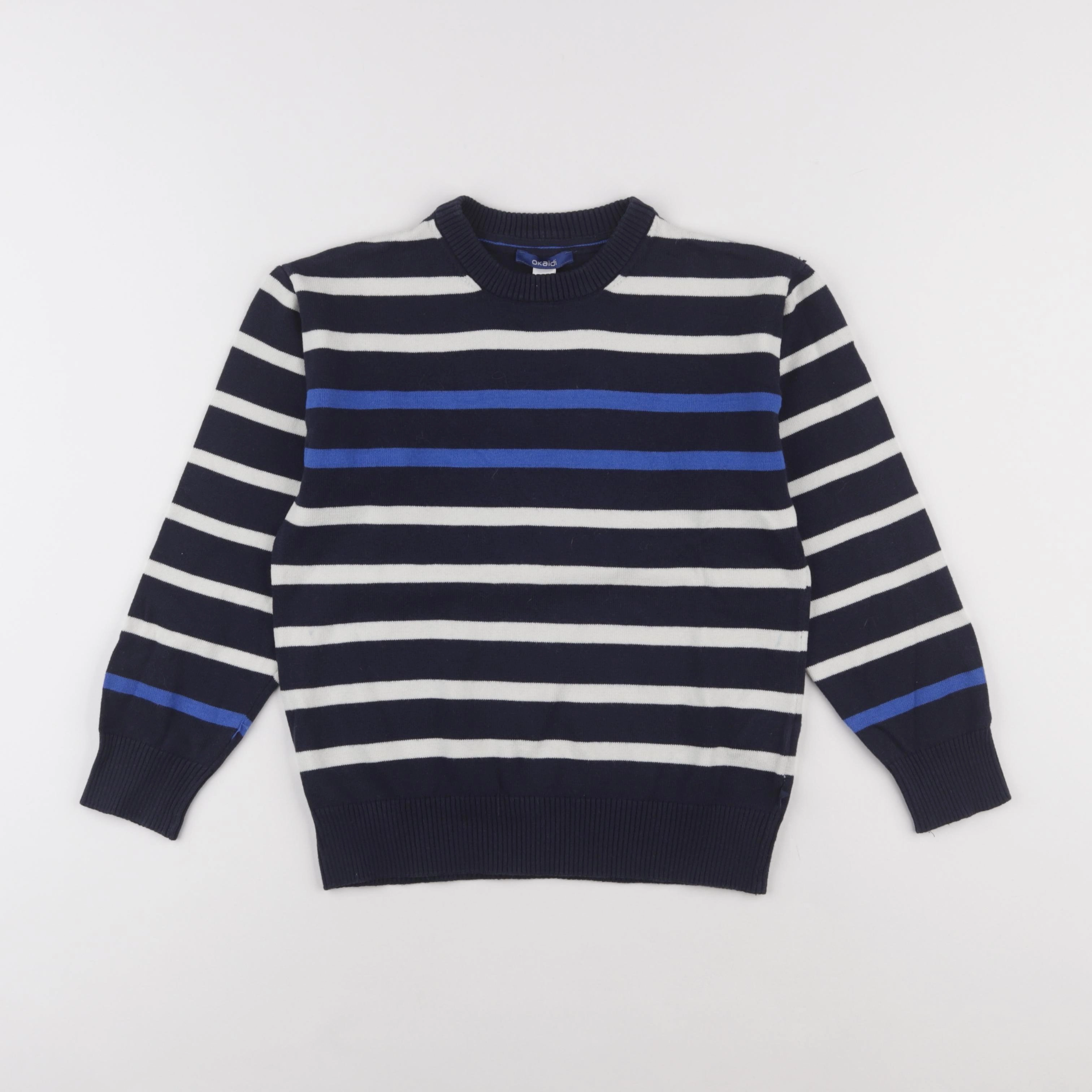 Okaidi - pull bleu - 8 ans