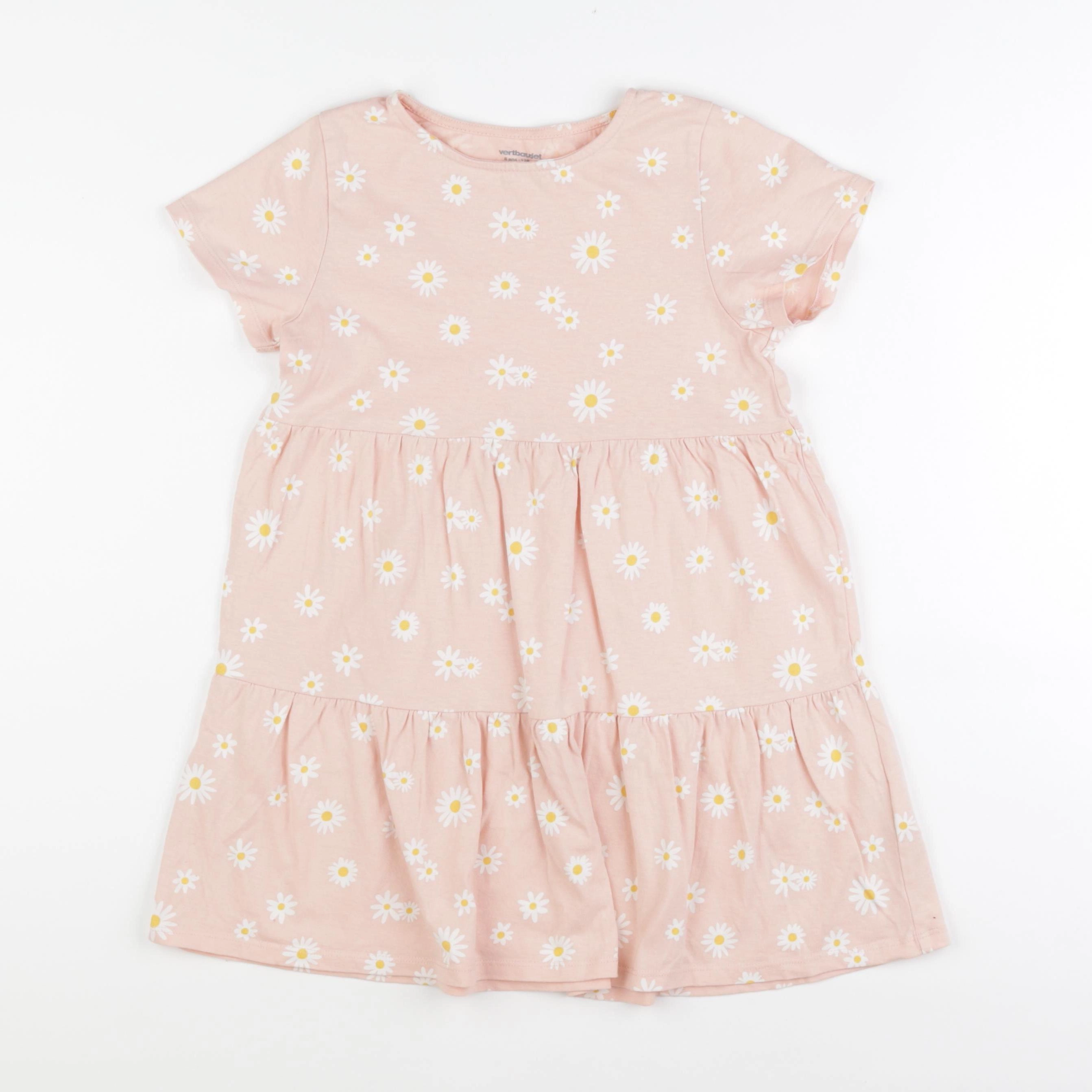 Vertbaudet - robe rose - 8 ans