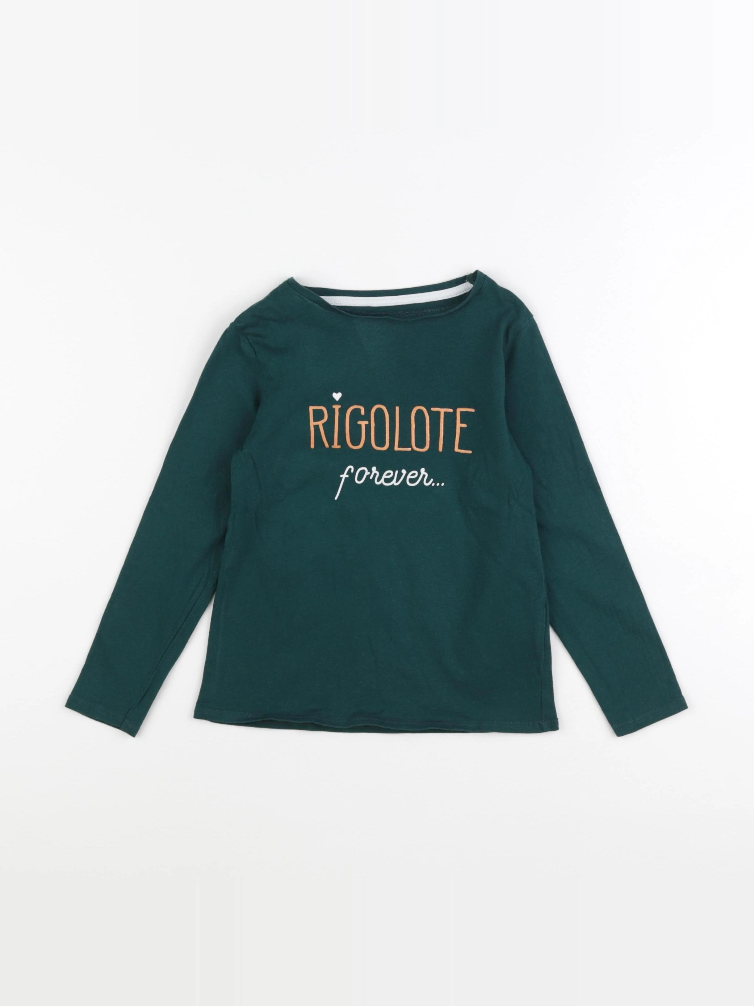 Vertbaudet - tee-shirt vert - 6 ans