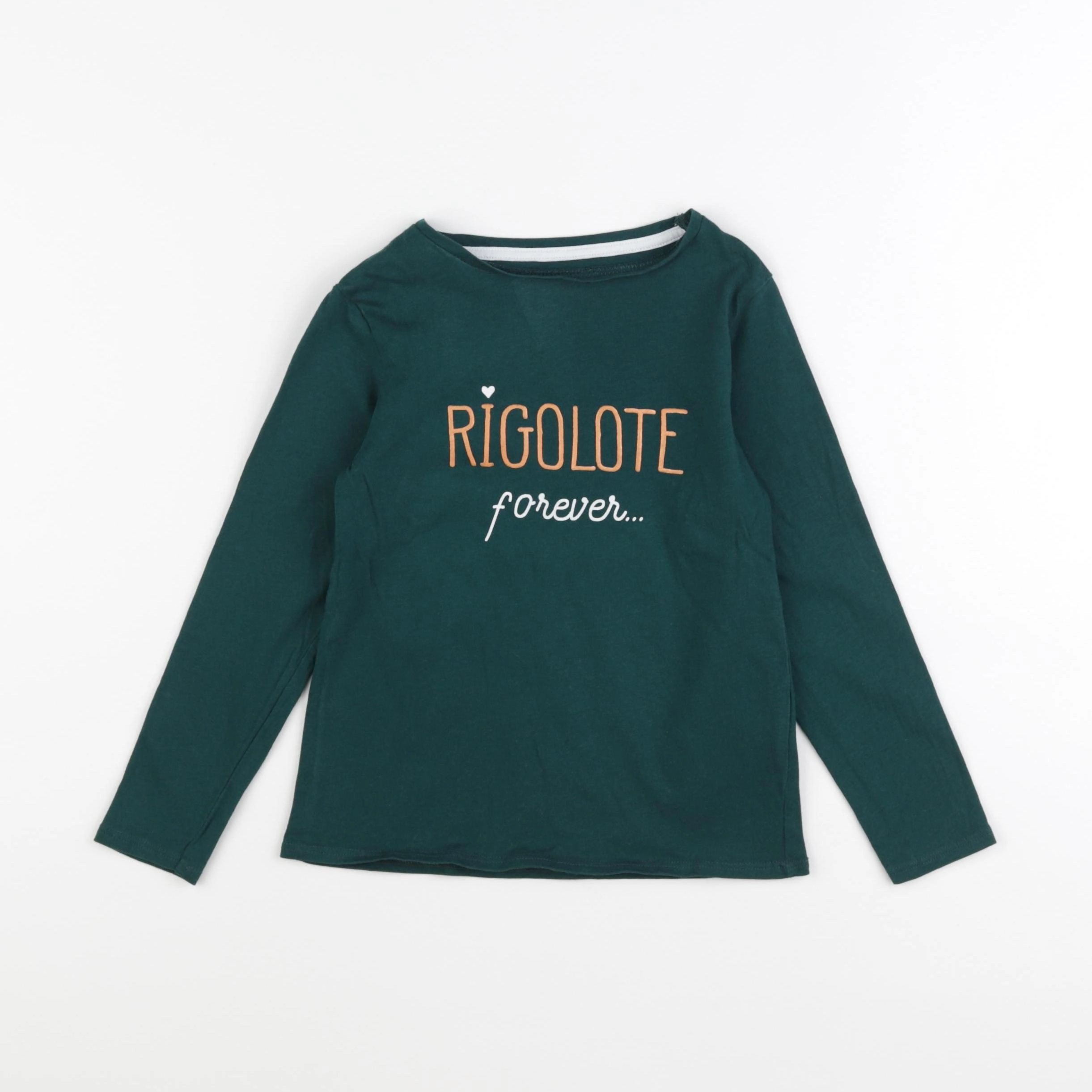 Vertbaudet - tee-shirt vert - 6 ans