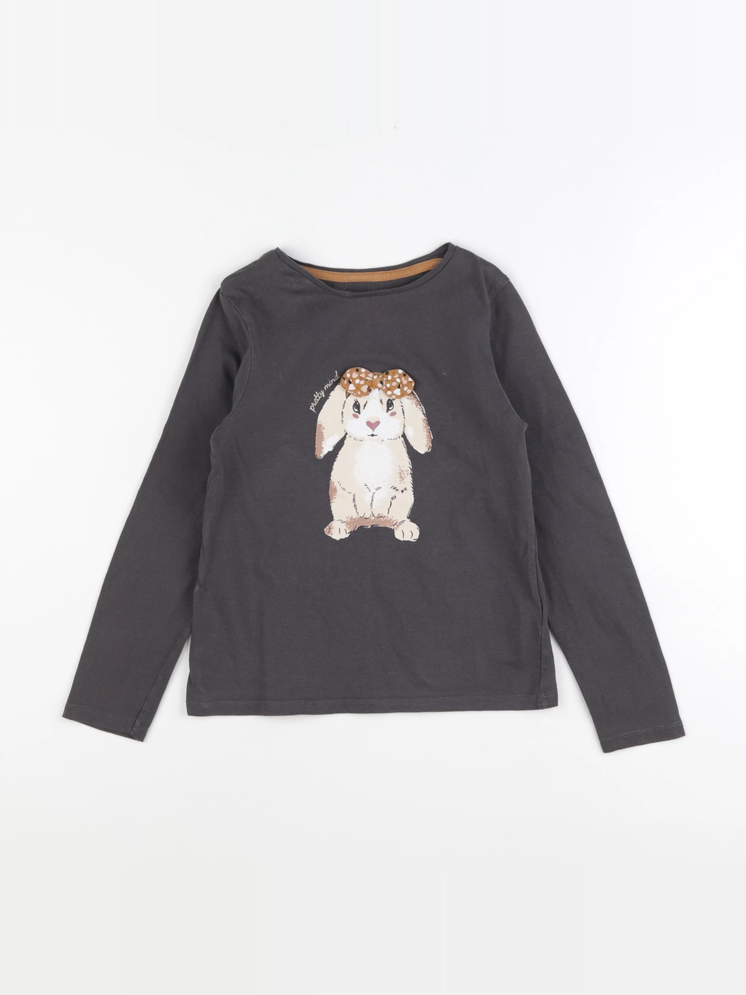 Vertbaudet - tee-shirt marron - 6 ans