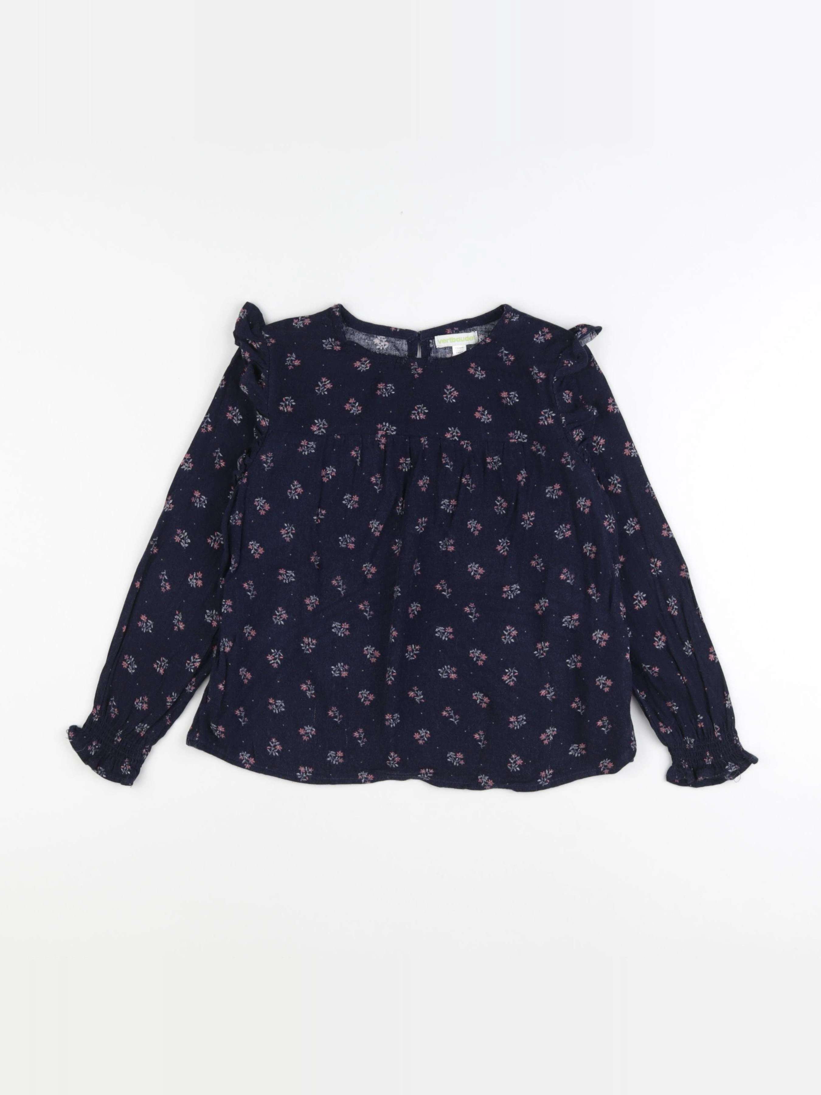 Vertbaudet - blouse bleu - 7 ans