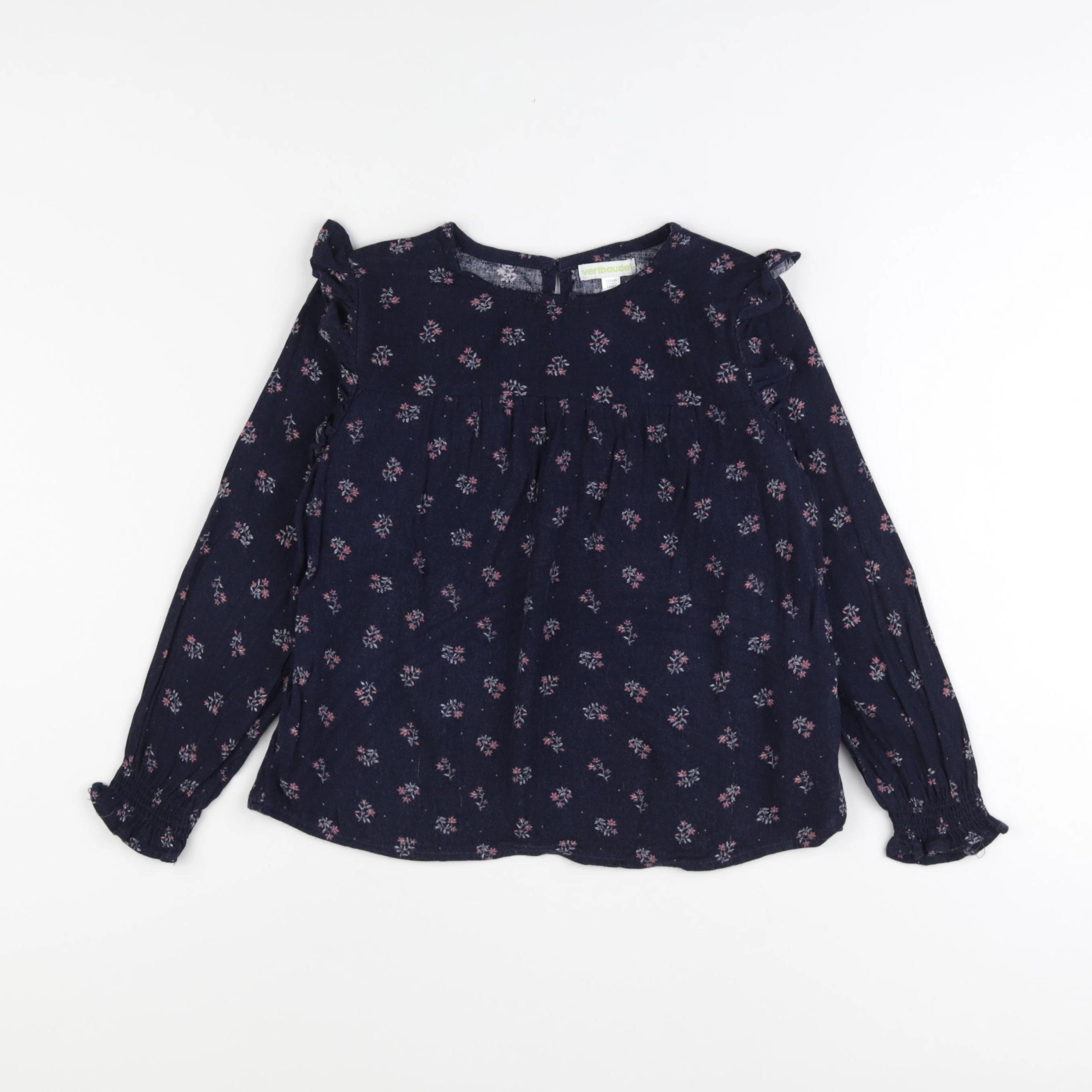 Vertbaudet - blouse bleu - 7 ans