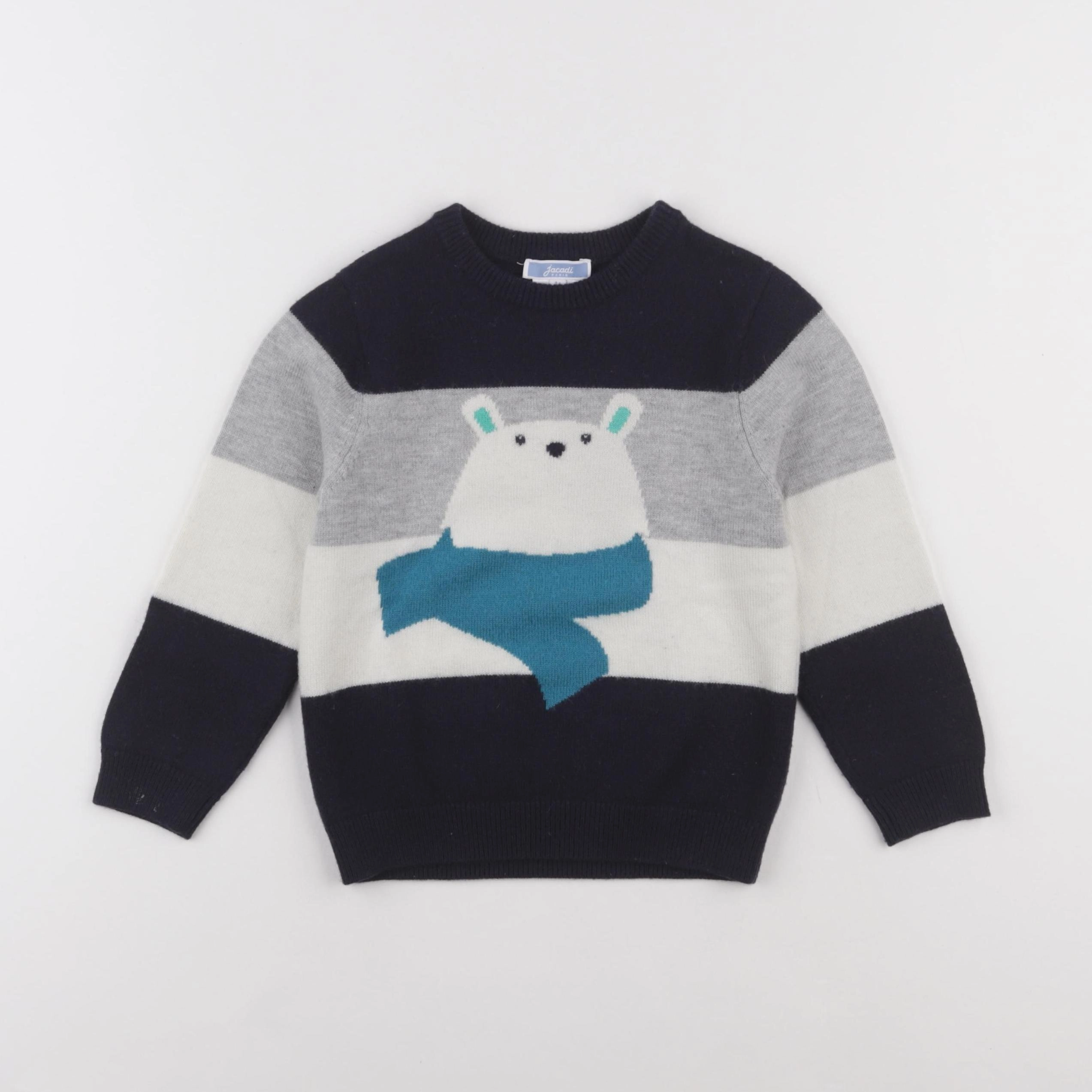 Jacadi - pull bleu - 4 ans