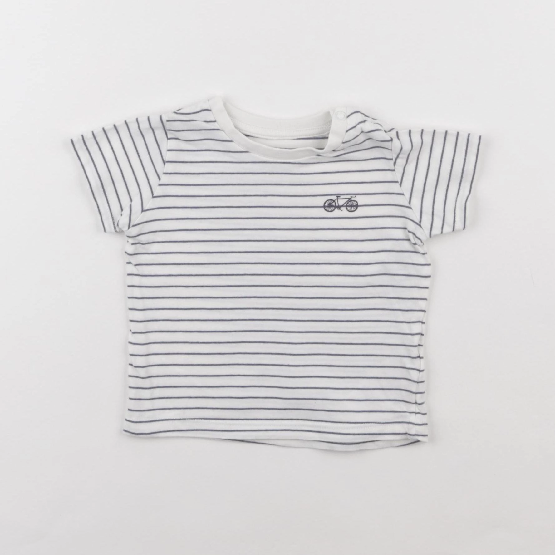 Vertbaudet - tee-shirt bleu - 9 mois