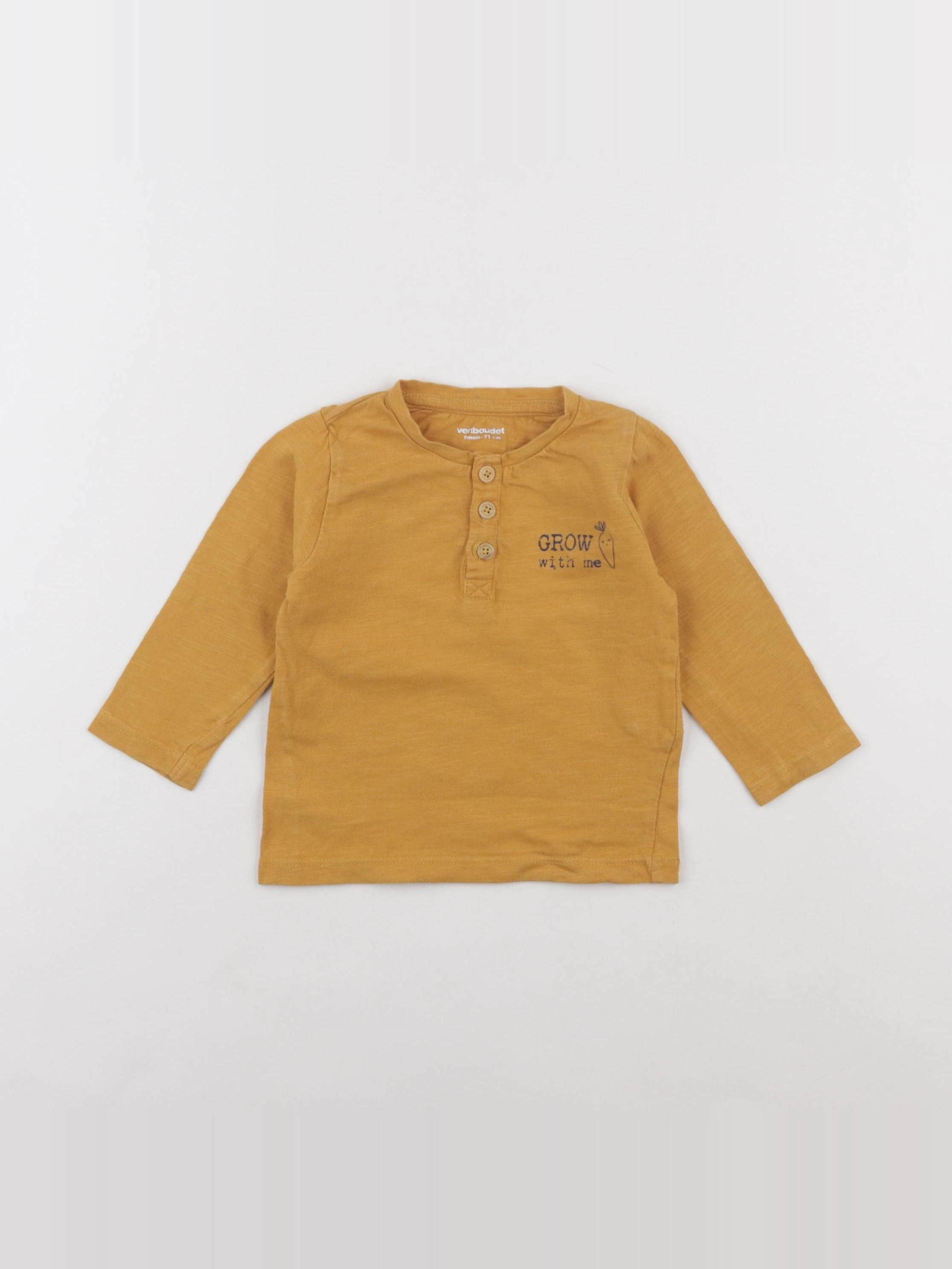 Vertbaudet - tee-shirt jaune - 9 mois