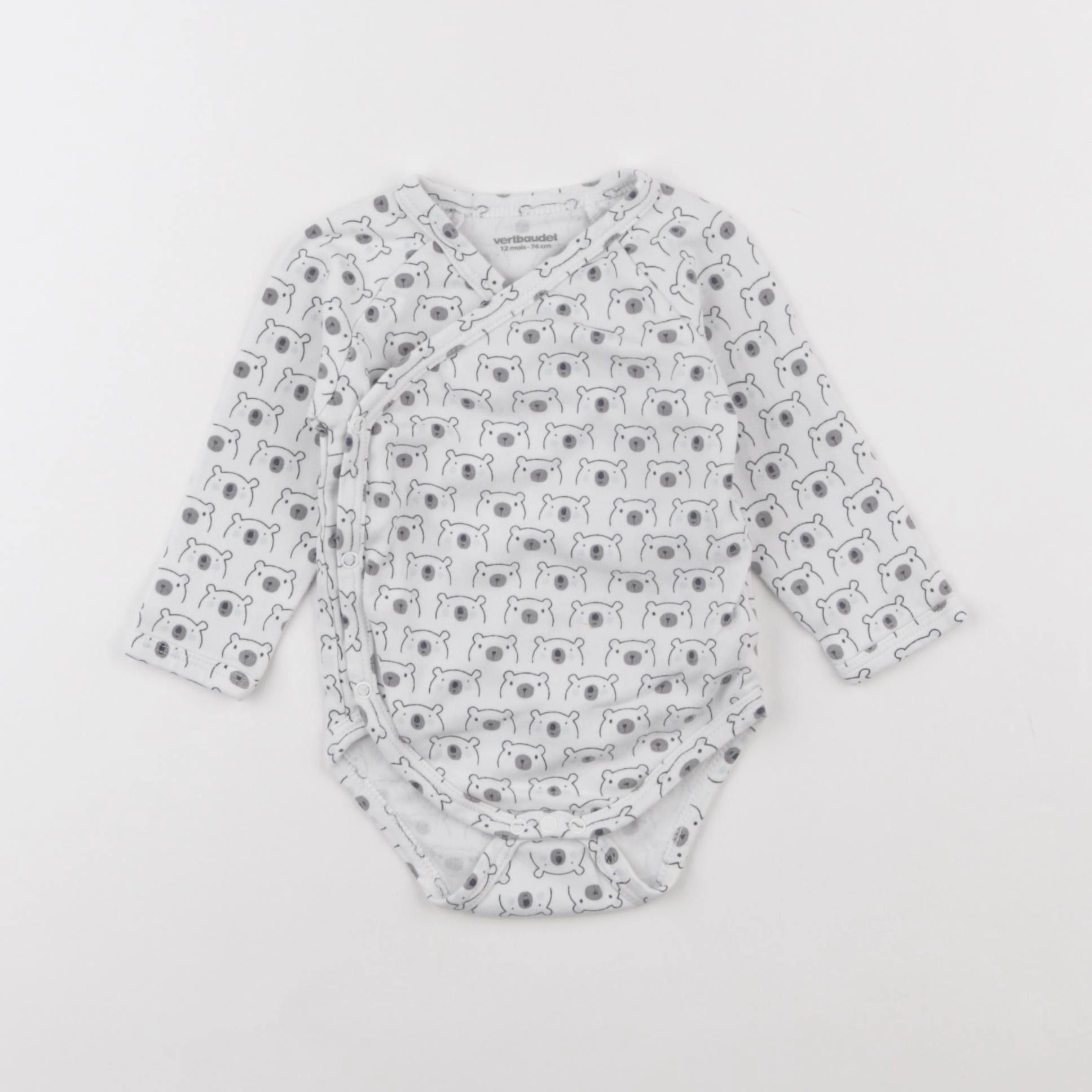 Vertbaudet - body bleu - 12 mois