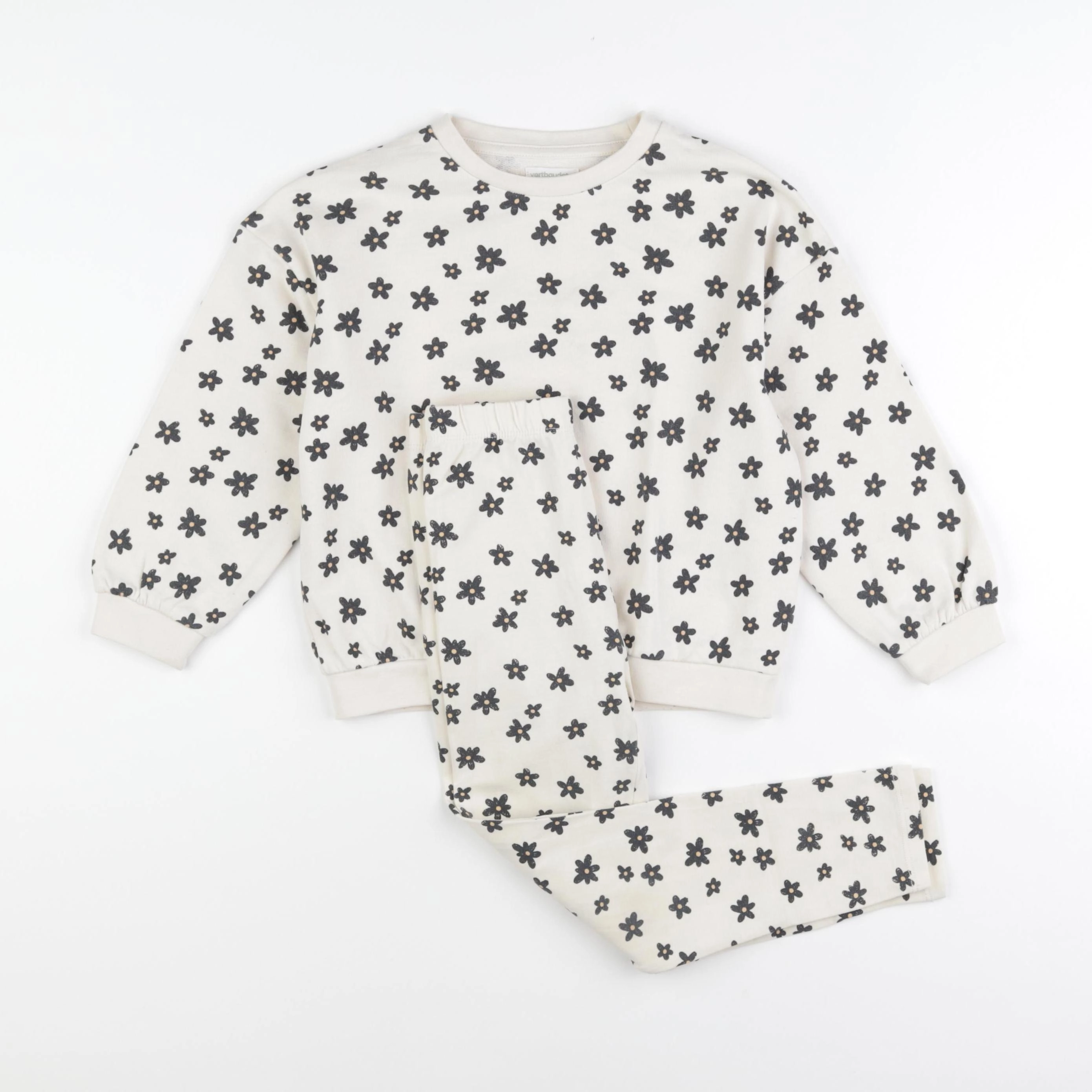 Vertbaudet - pyjama coton beige - 6 ans