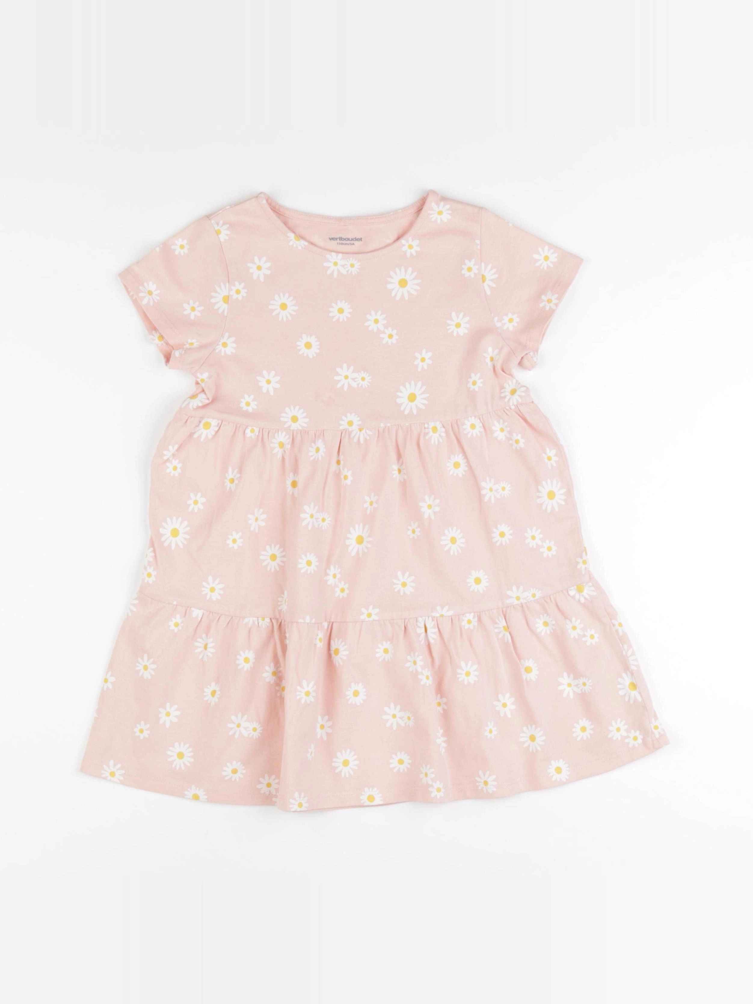 Vertbaudet - robe rose - 5 ans
