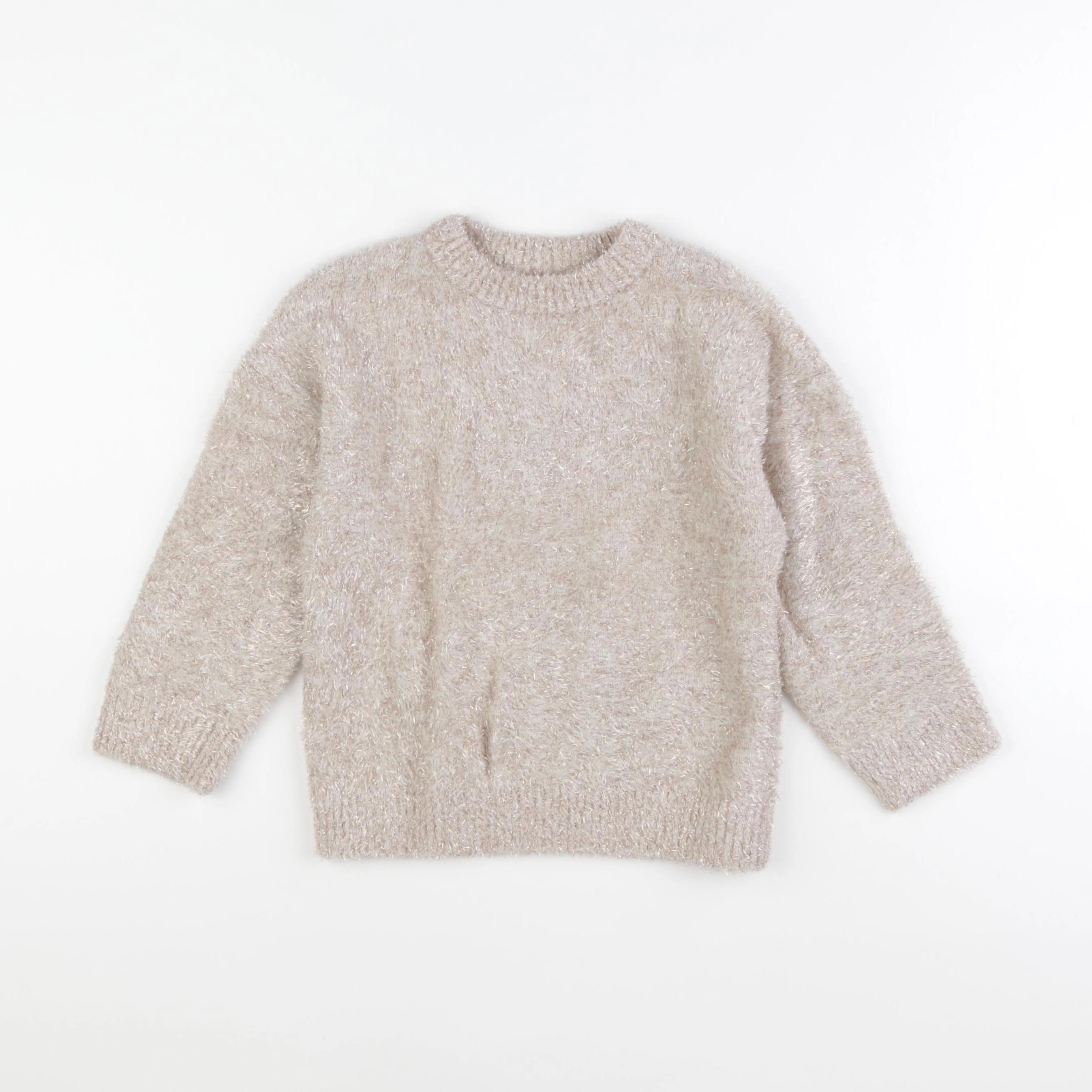 Vertbaudet - pull beige - 6 ans