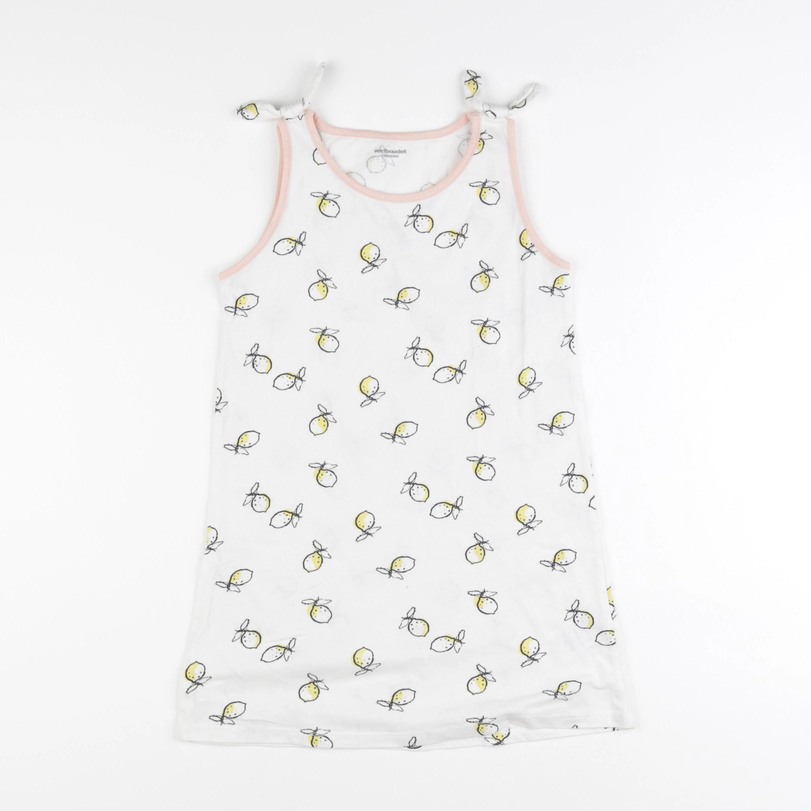 Vertbaudet - chemise de nuit coton blanc - 6 ans