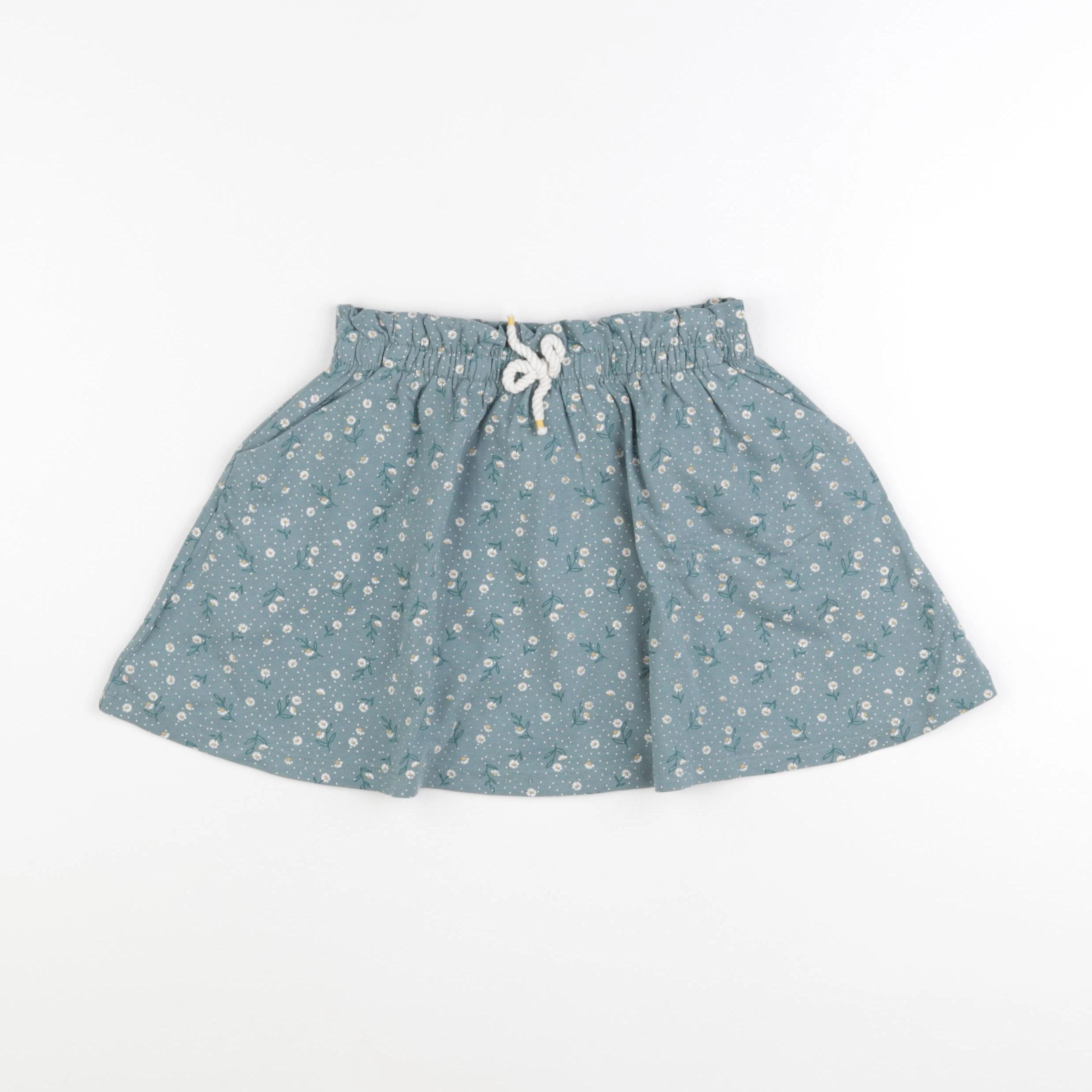 Vertbaudet - jupe coton vert - 5 ans