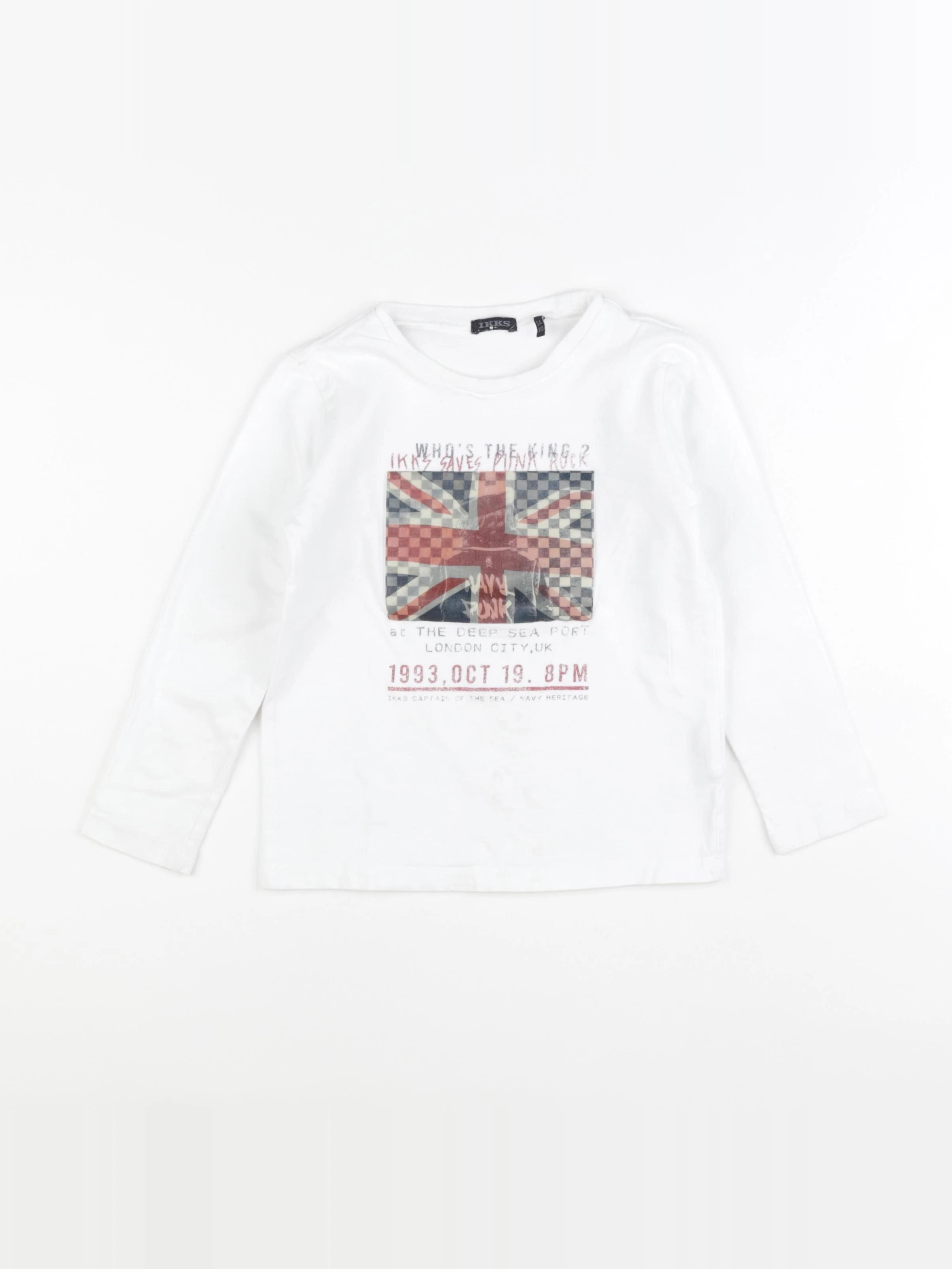 IKKS - tee-shirt blanc - 5 ans