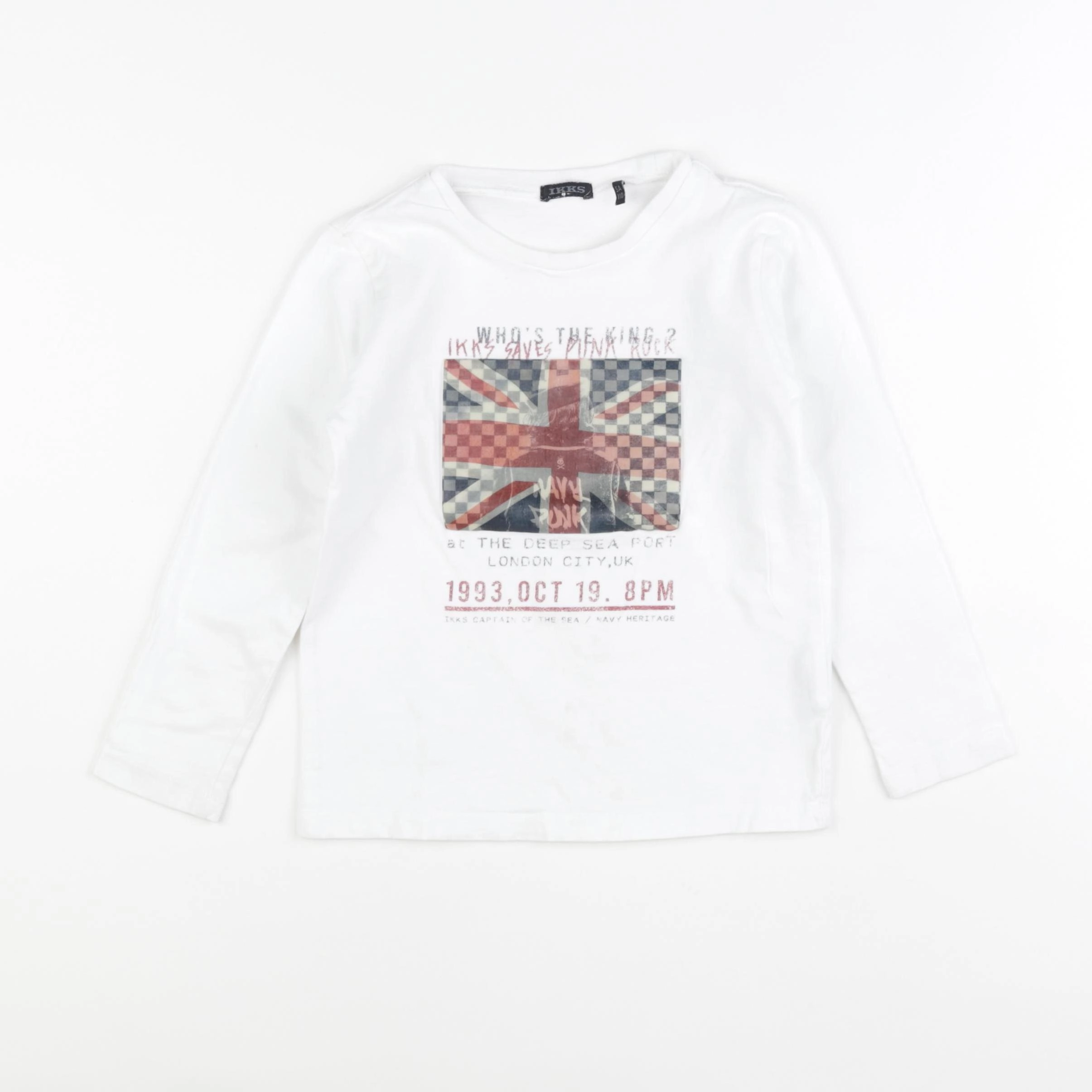 IKKS - tee-shirt blanc - 5 ans