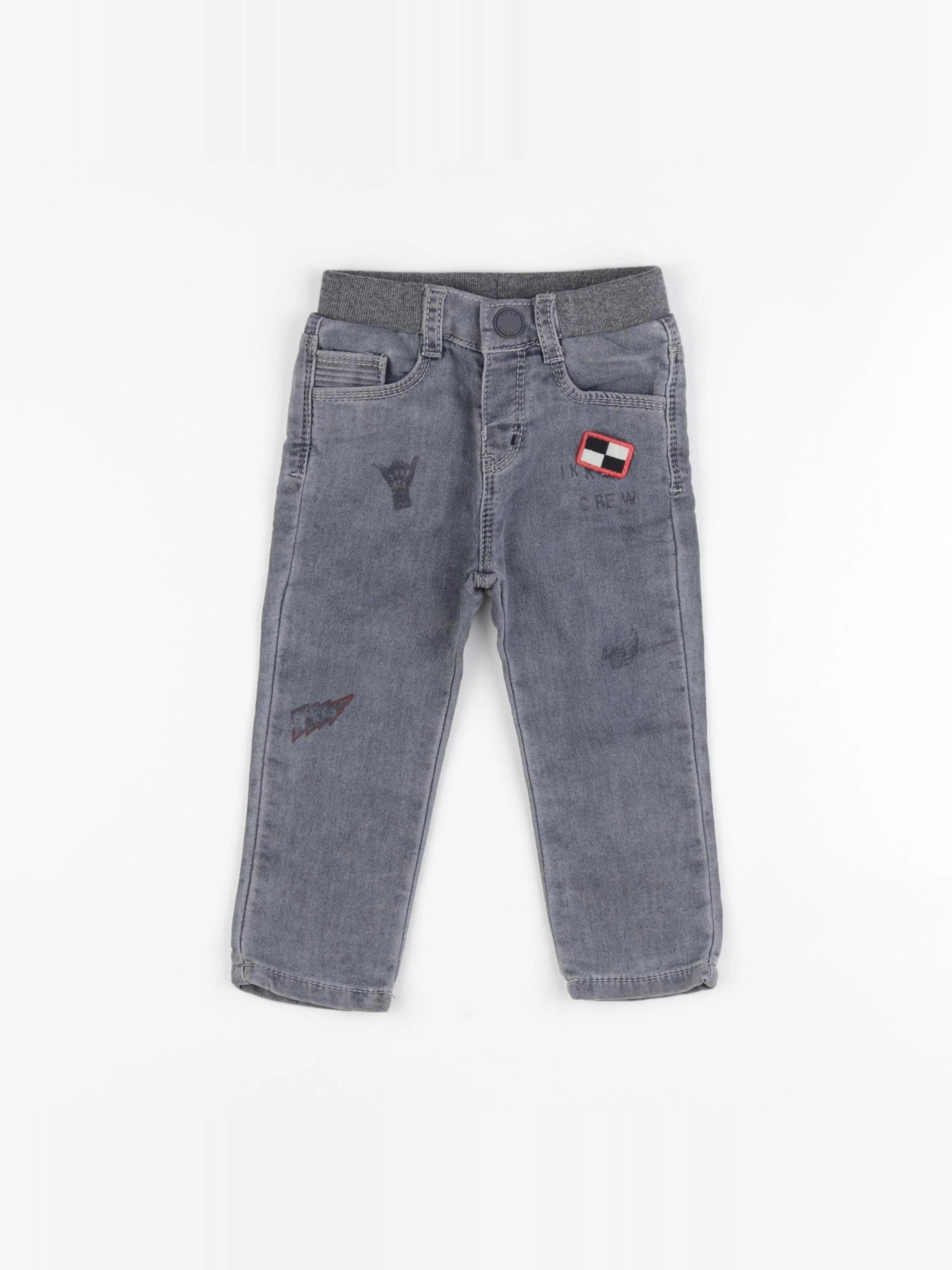 IKKS - jean gris - 18 mois