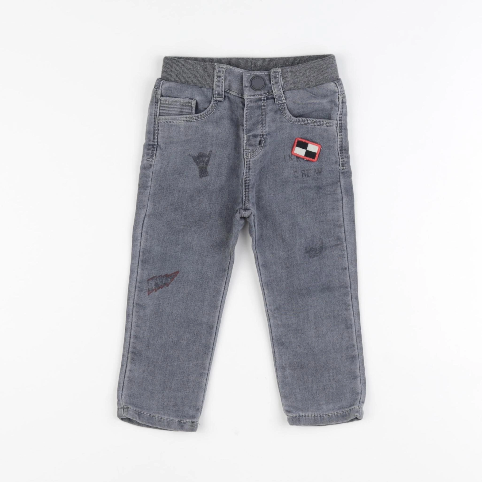 IKKS - jean gris - 18 mois