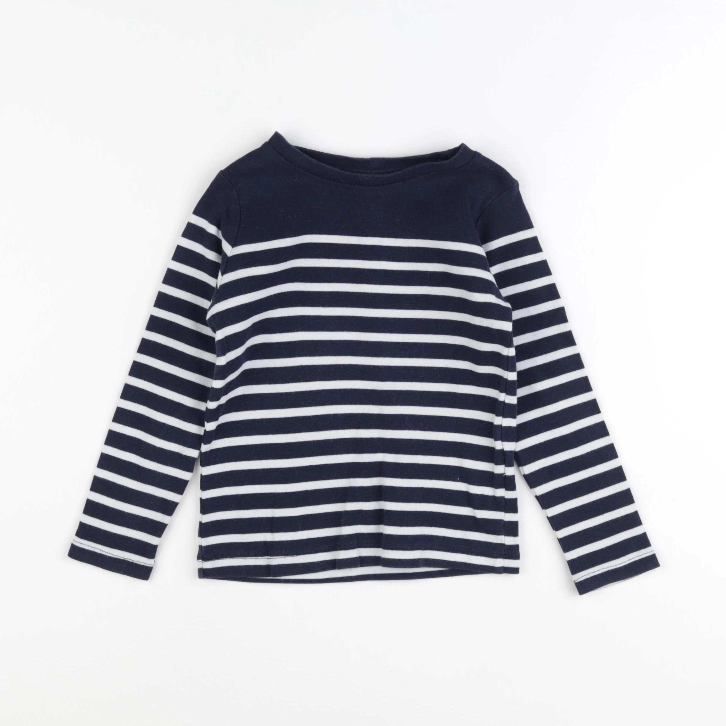Monoprix - tee-shirt bleu, blanc - 4 ans