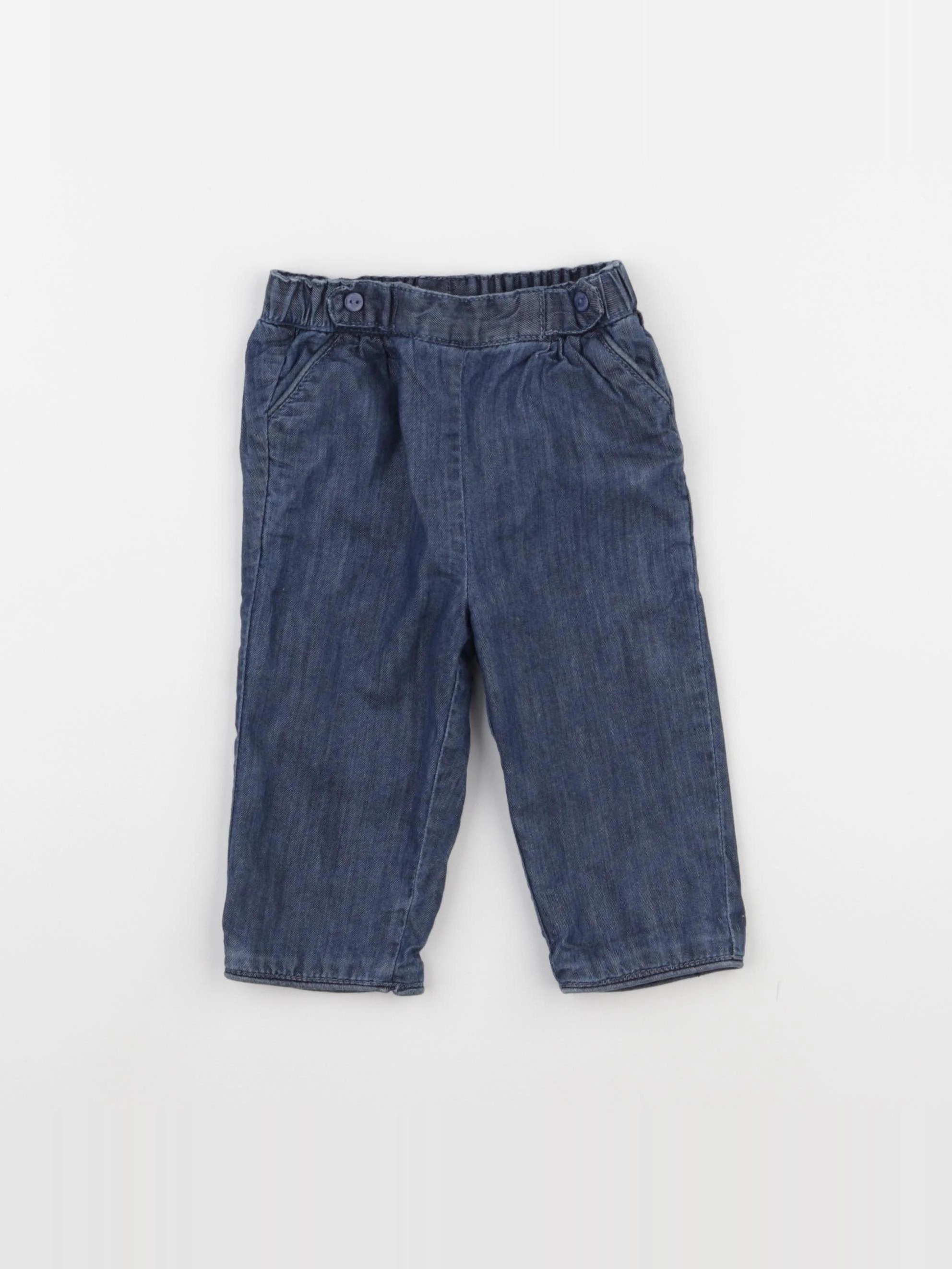 Cyrillus - pantalon bleu - 6 mois