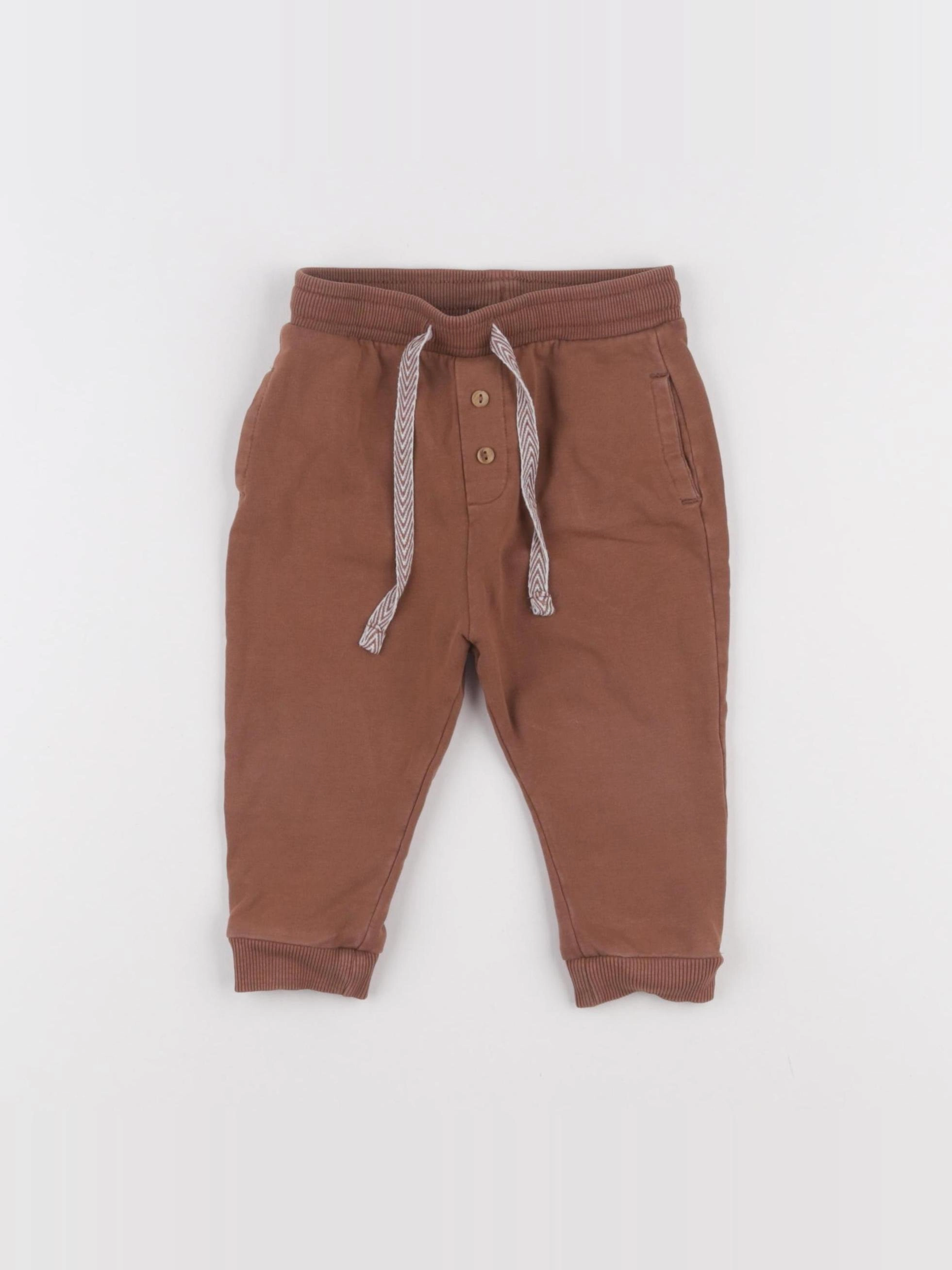 Vertbaudet - jogging marron - 12 mois