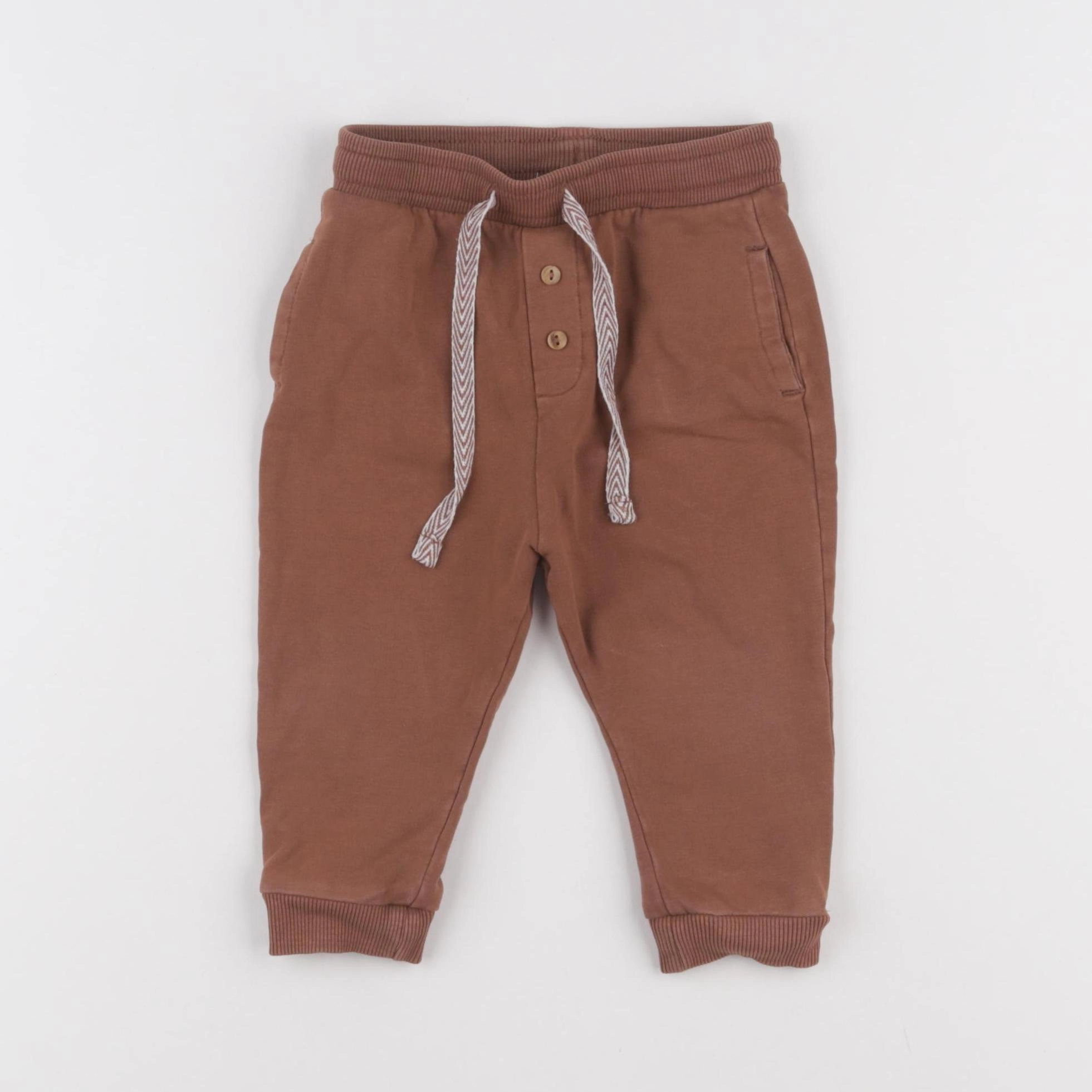 Vertbaudet - jogging marron - 12 mois