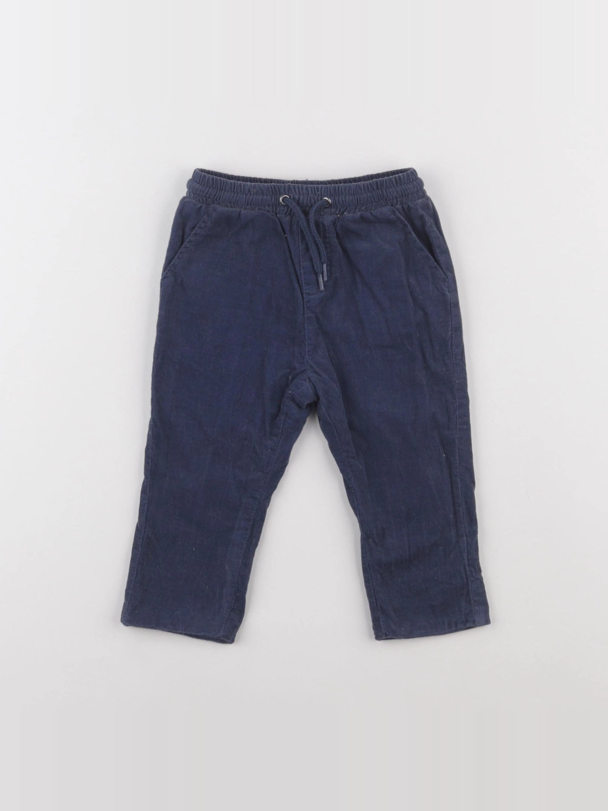 Vertbaudet - pantalon bleu - 9 mois