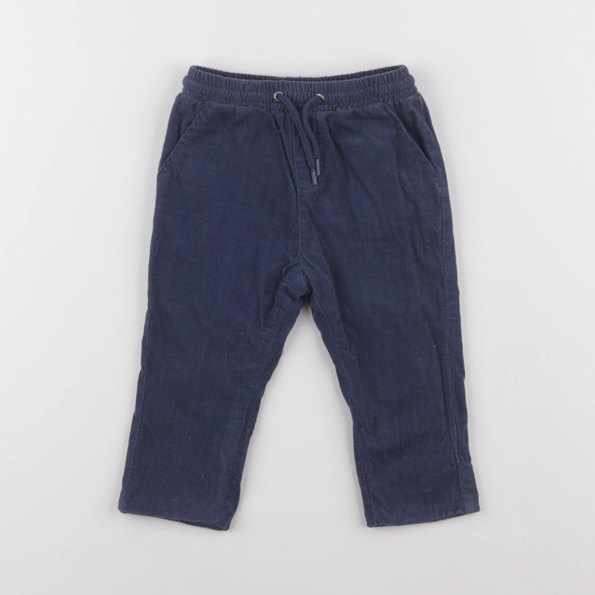 Vertbaudet - pantalon bleu - 9 mois