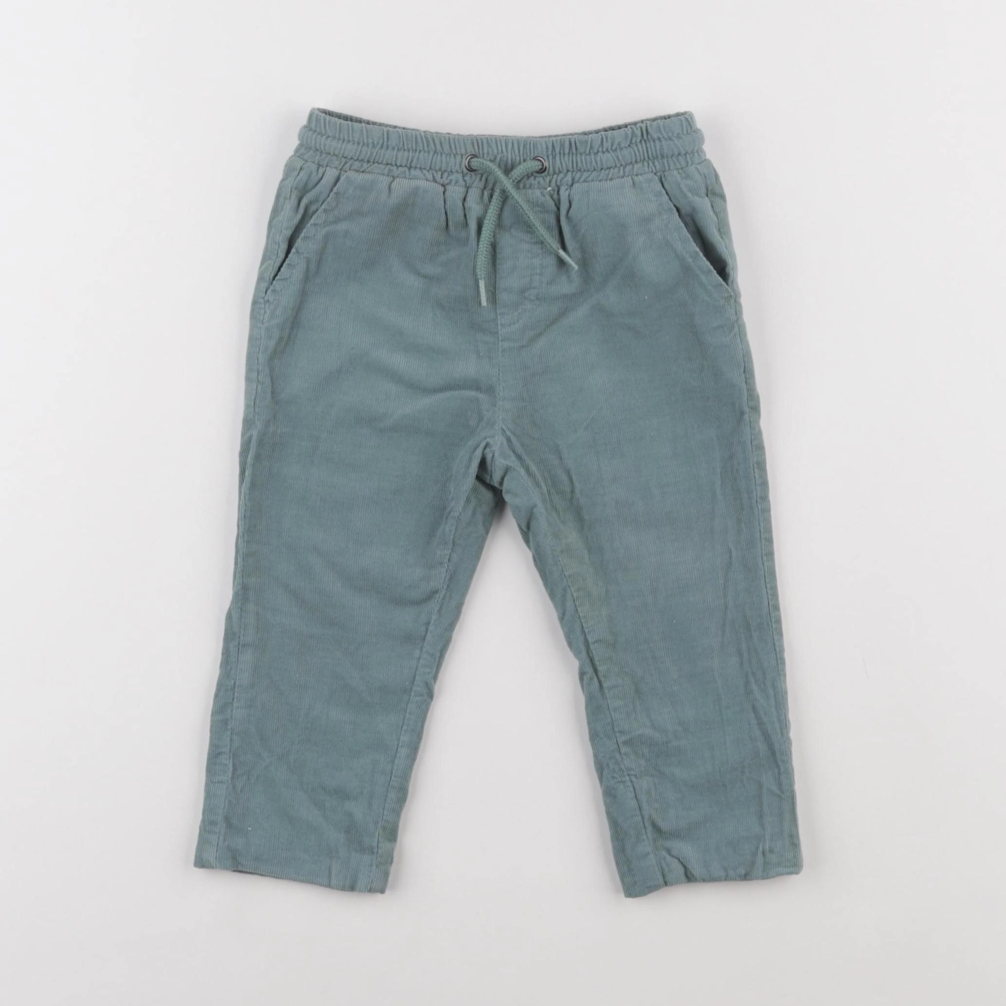 Vertbaudet - pantalon bleu - 12 mois