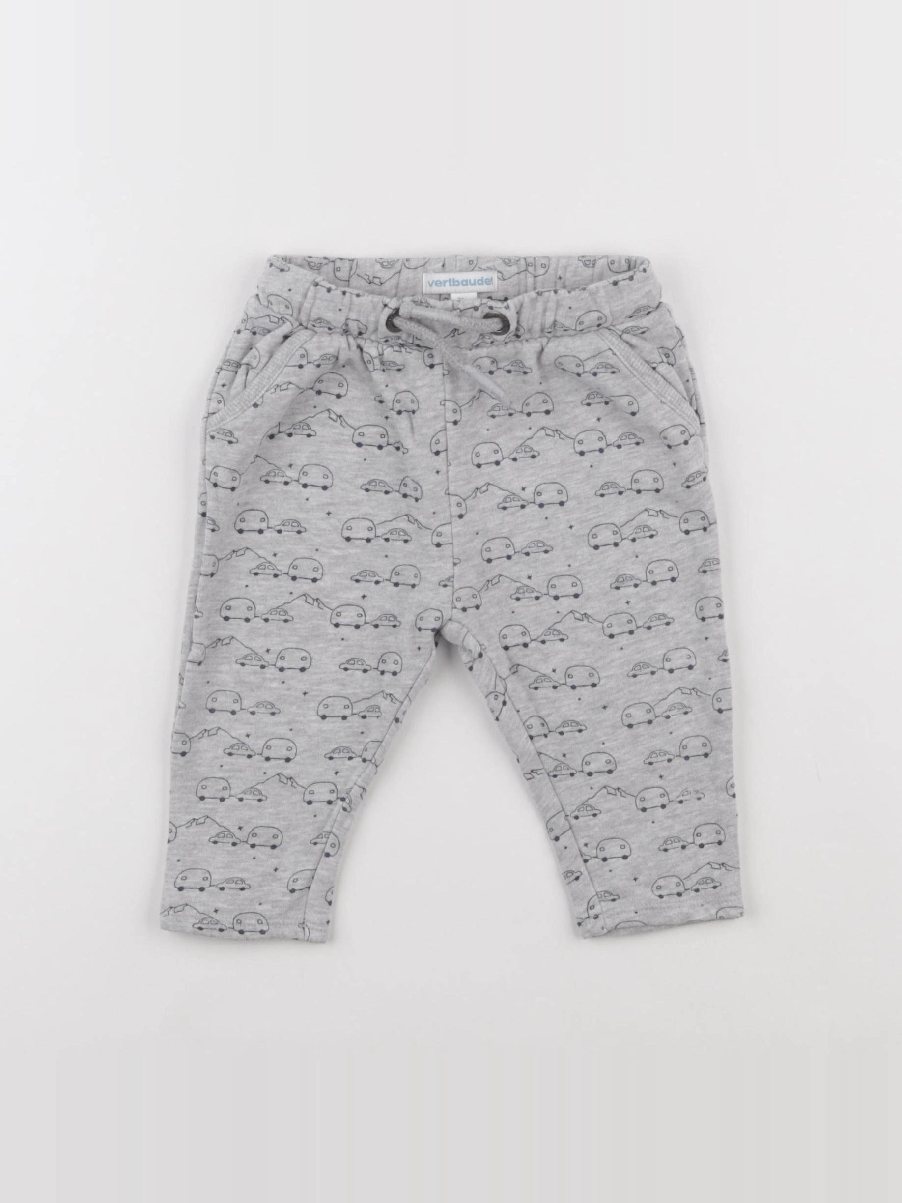 Vertbaudet - jogging gris - 9 mois