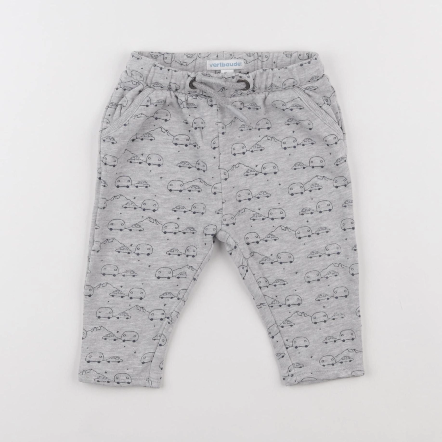 Vertbaudet - jogging gris - 9 mois