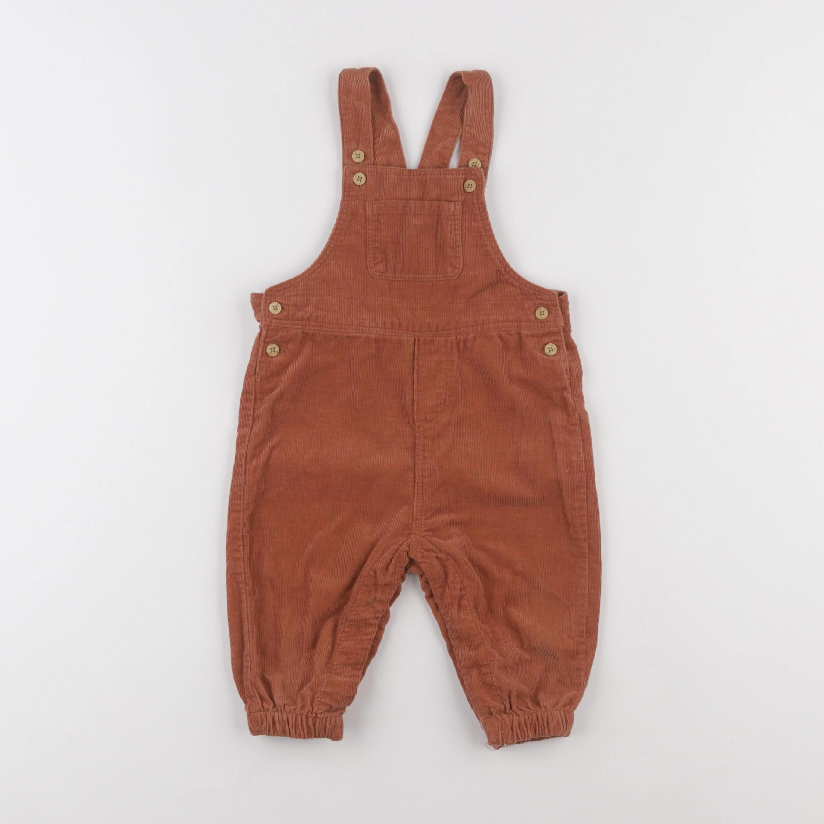 Vertbaudet - salopette orange - 9 mois