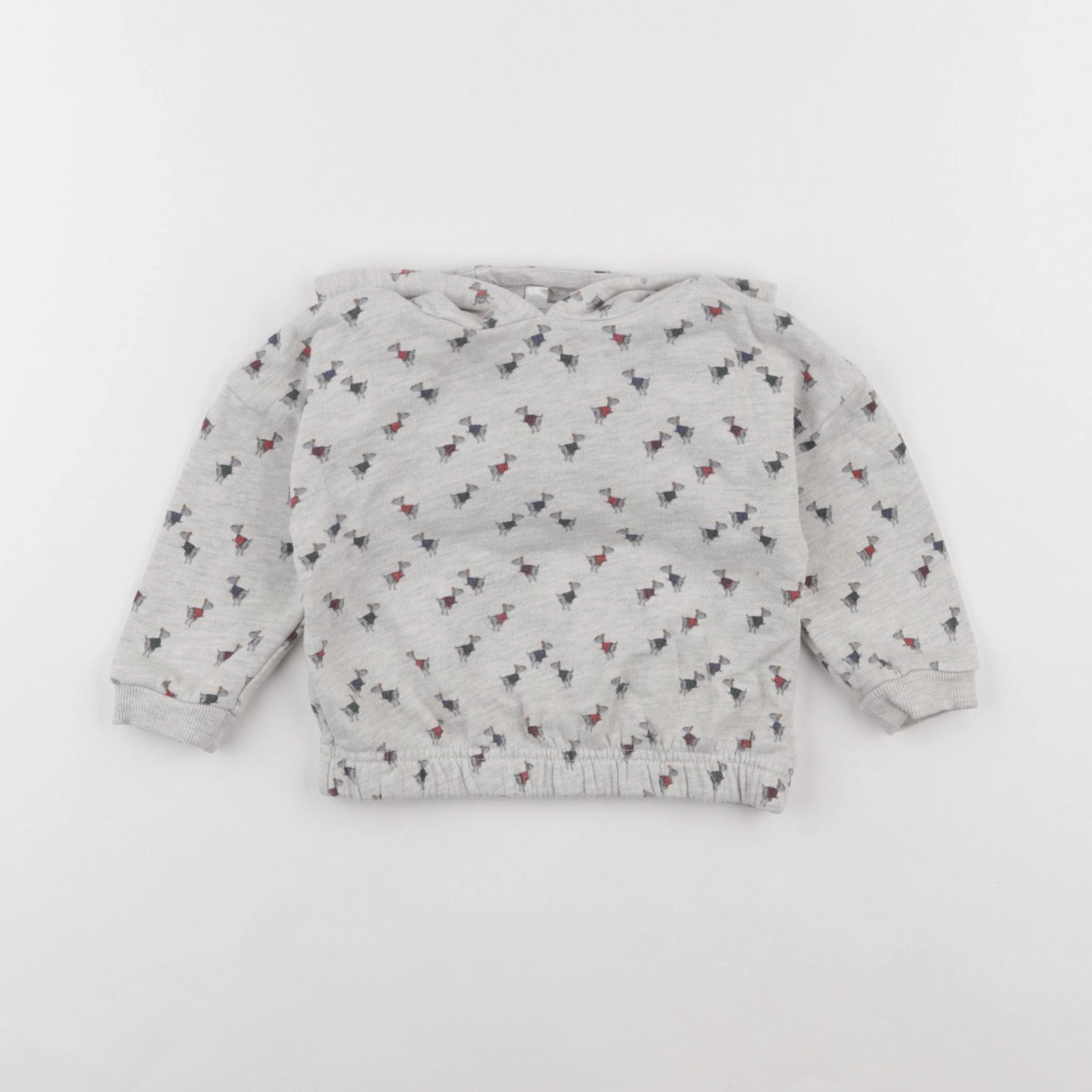 Vertbaudet - sweat gris - 12 mois
