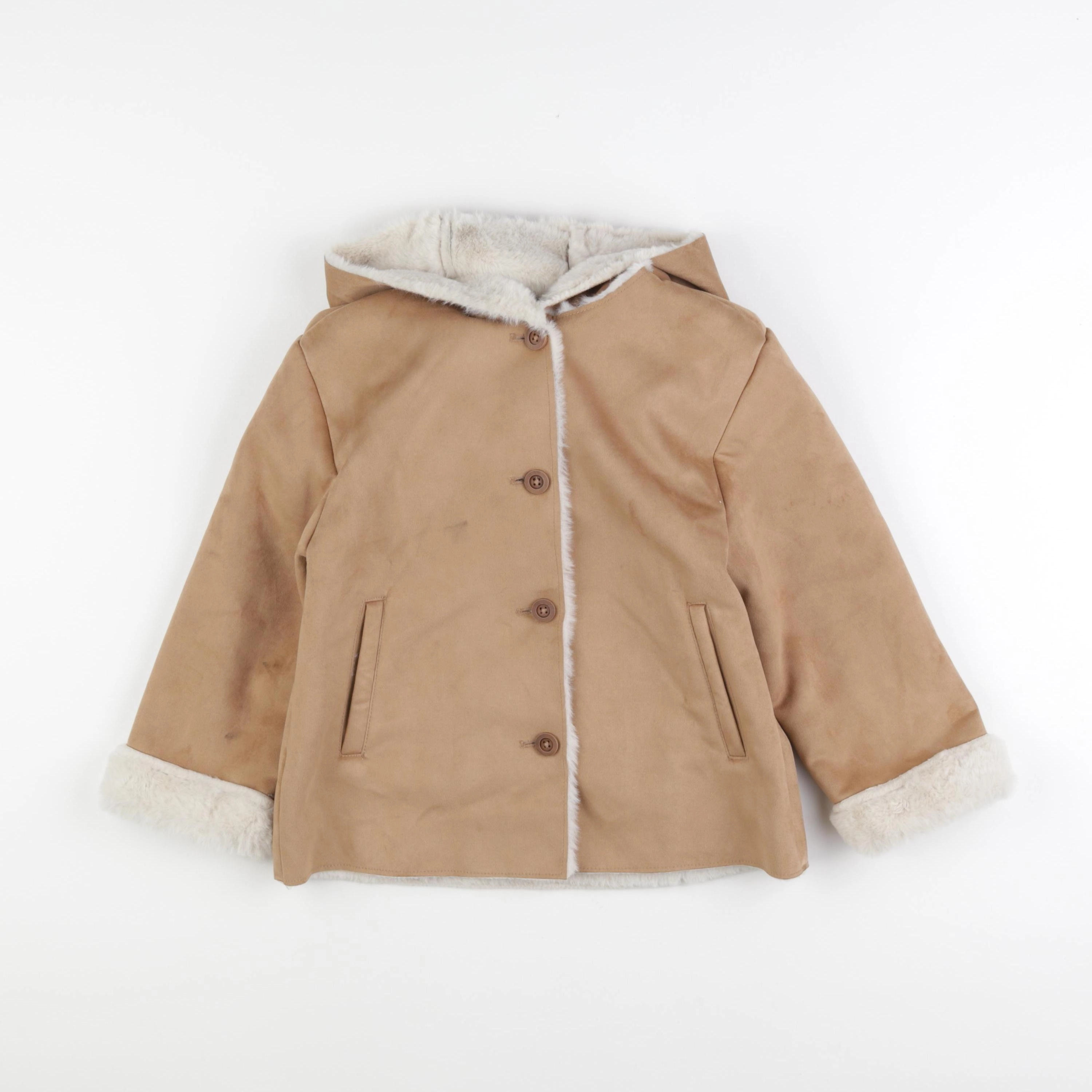 Mango - manteau beige - 5/6 ans
