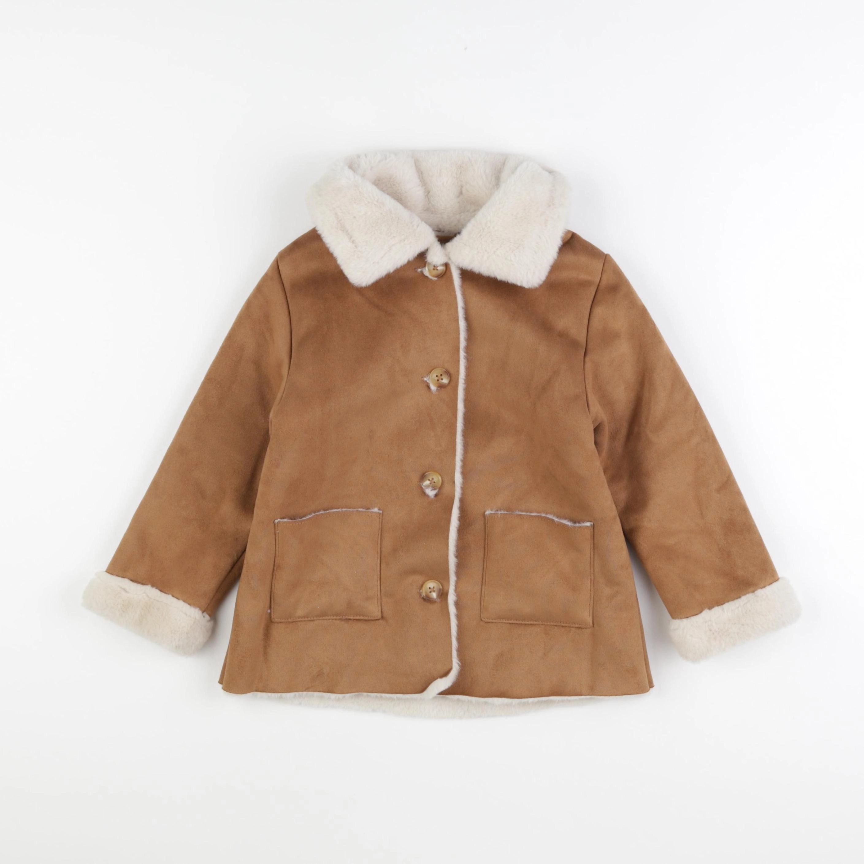 Mango - manteau marron - 3/4 ans