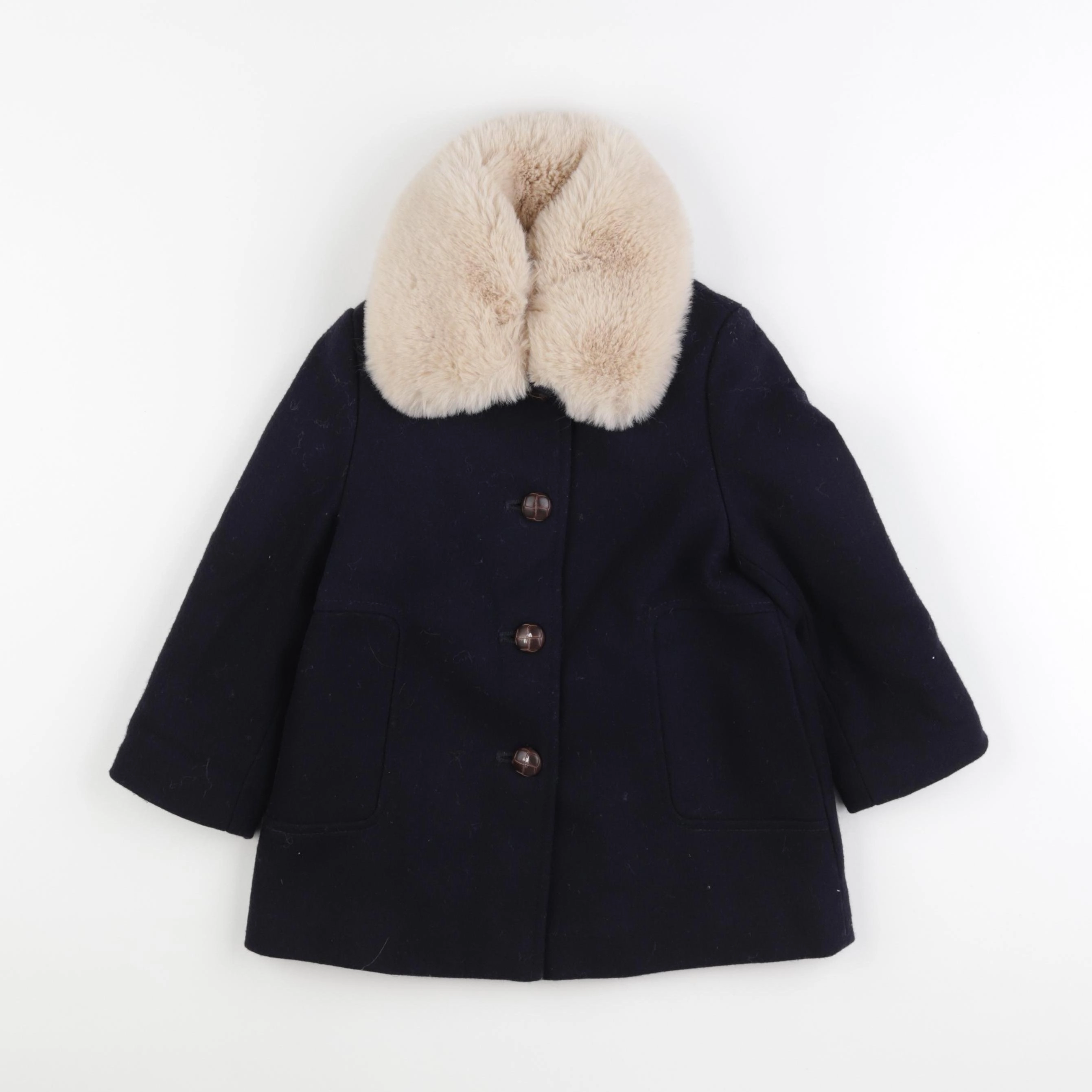 Monoprix - manteau bleu - 6 ans