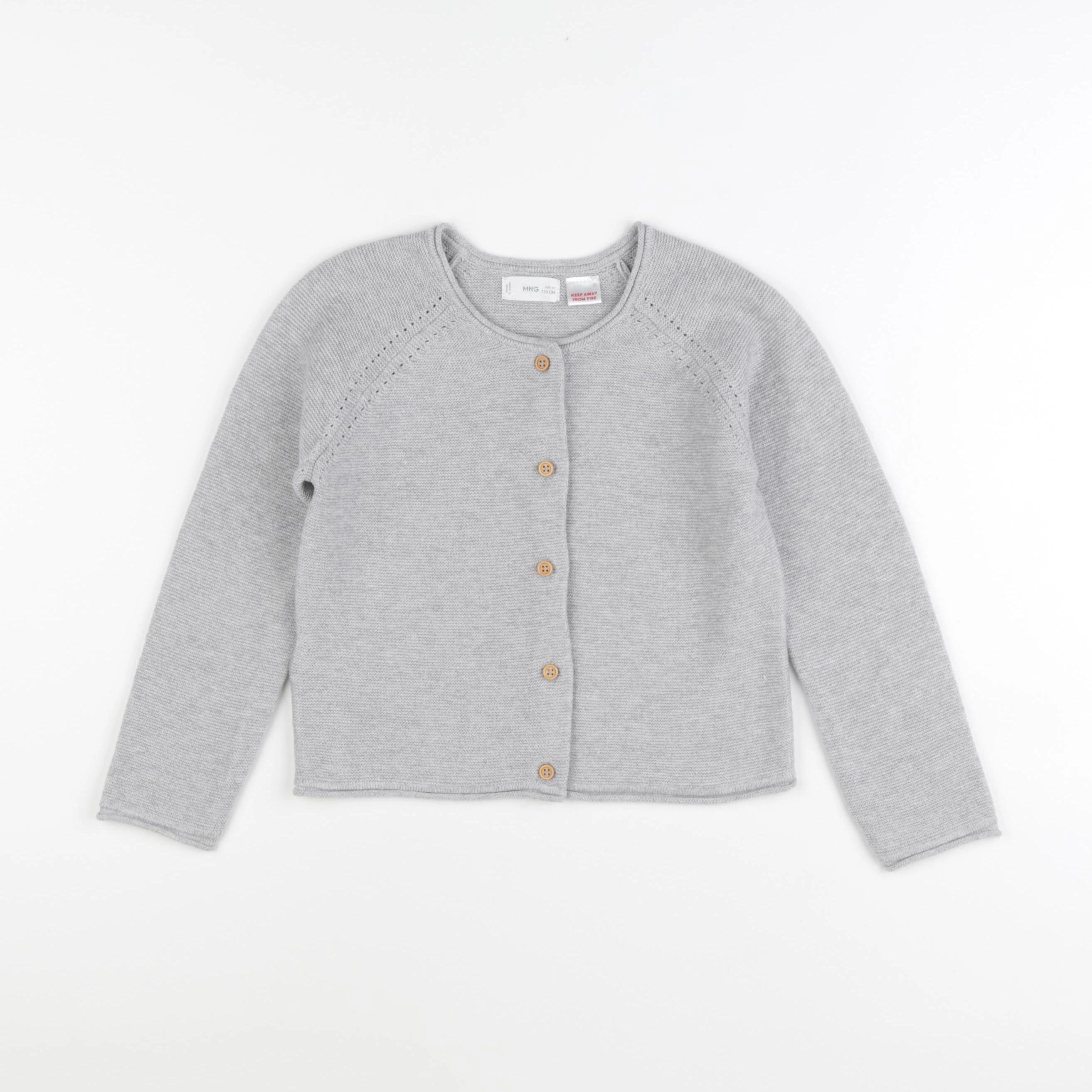Mango - gilet gris - 2/3 ans