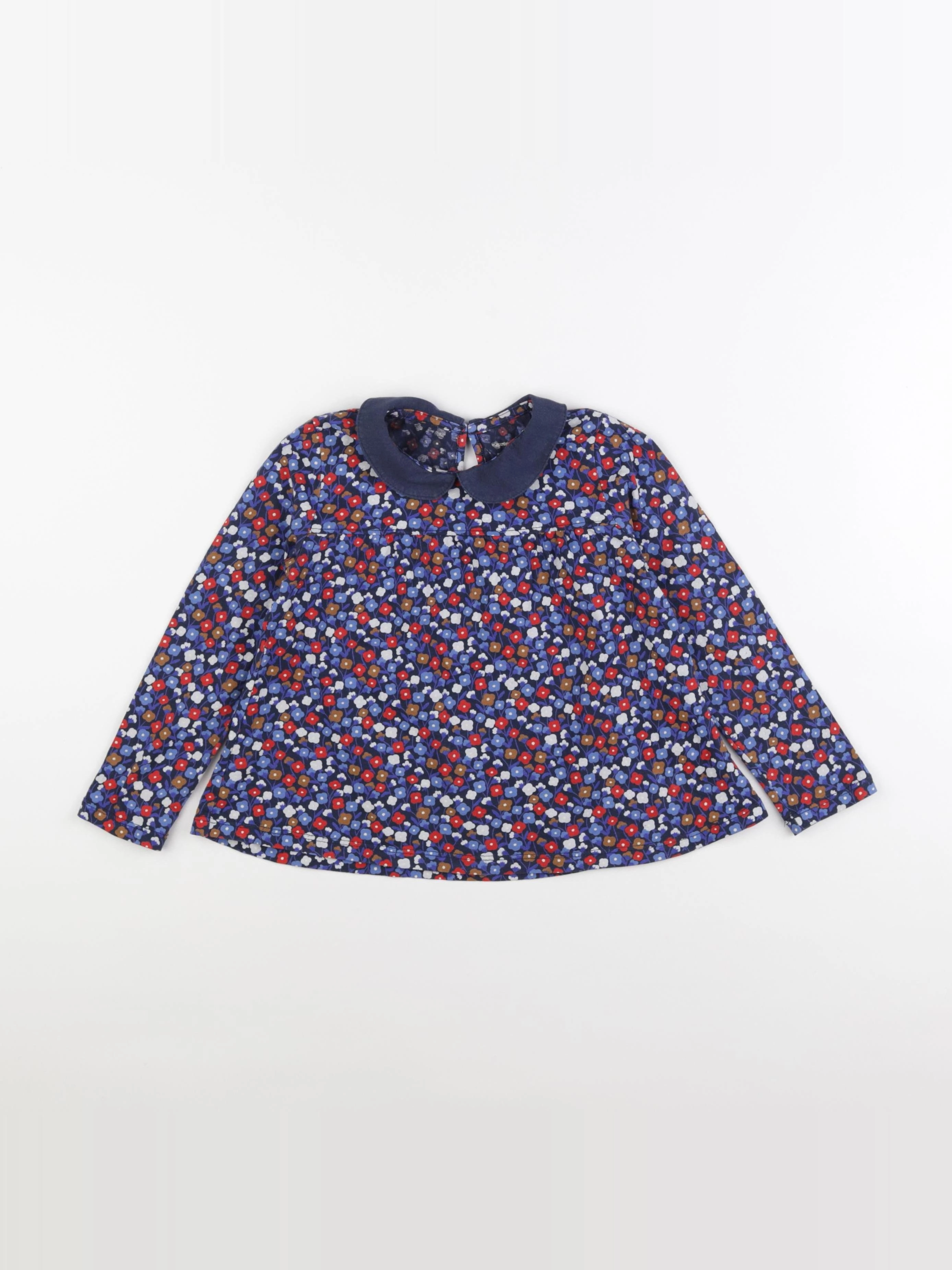 Monoprix - tee-shirt bleu - 4 ans