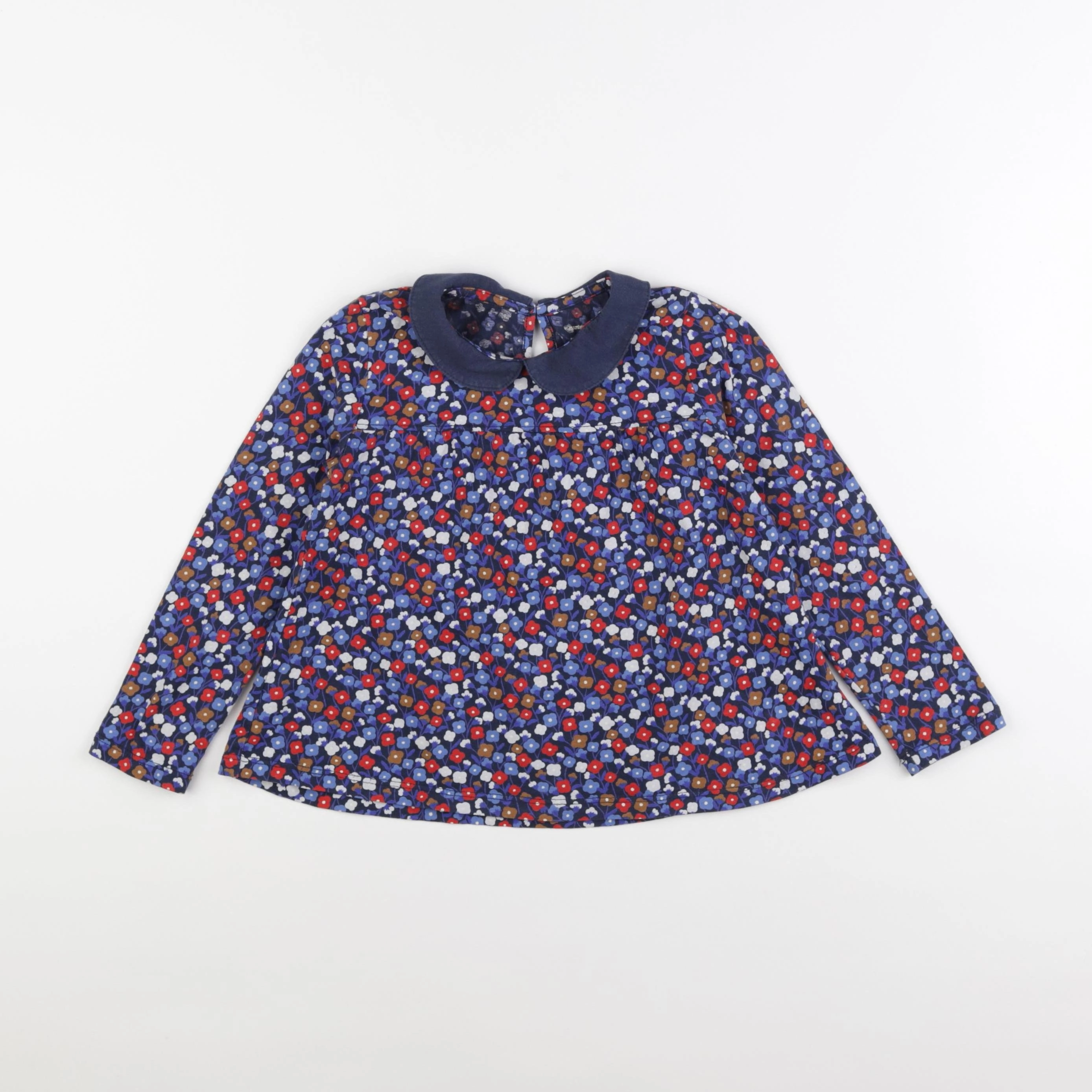 Monoprix - tee-shirt bleu - 4 ans