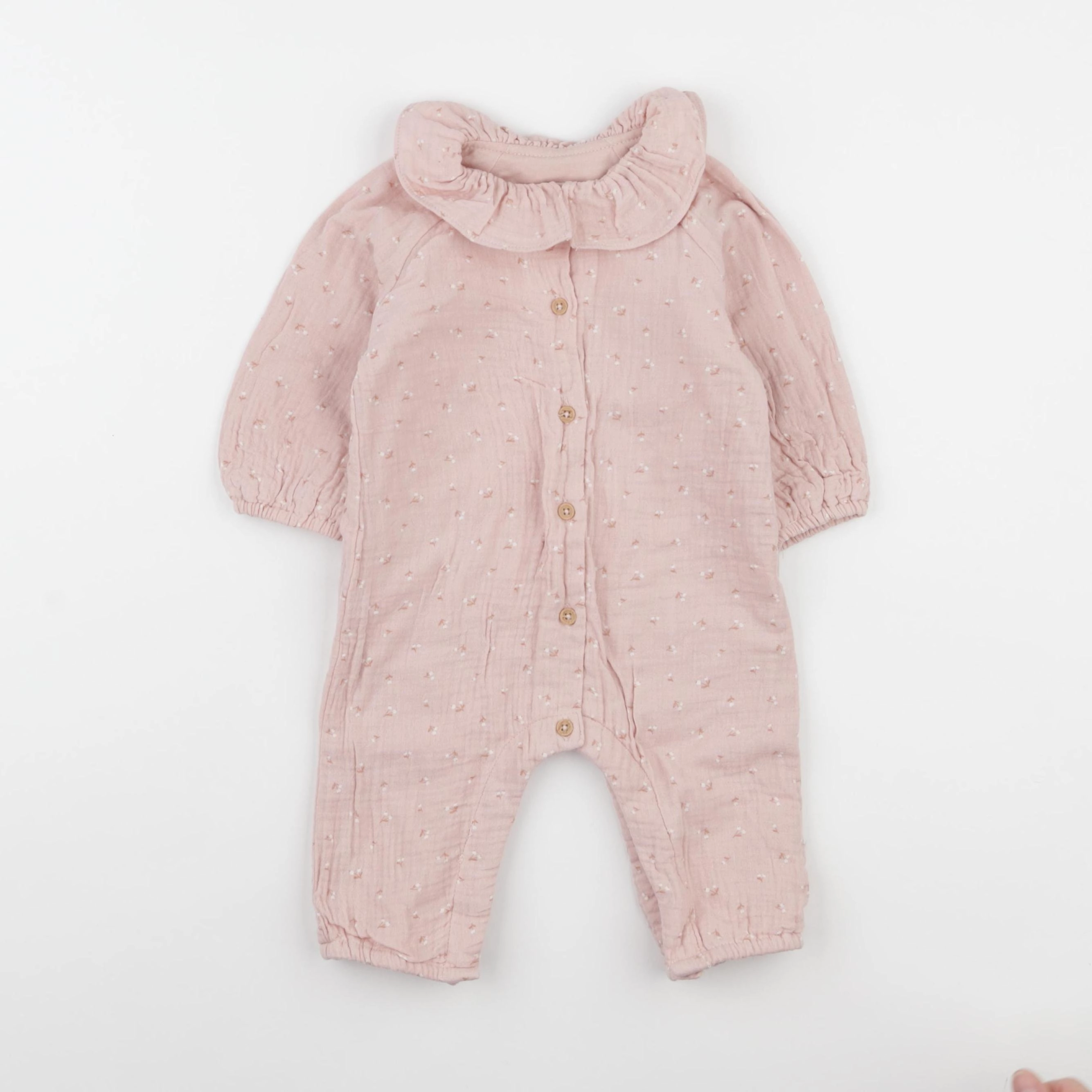Vertbaudet - pyjama coton rose - 6 mois