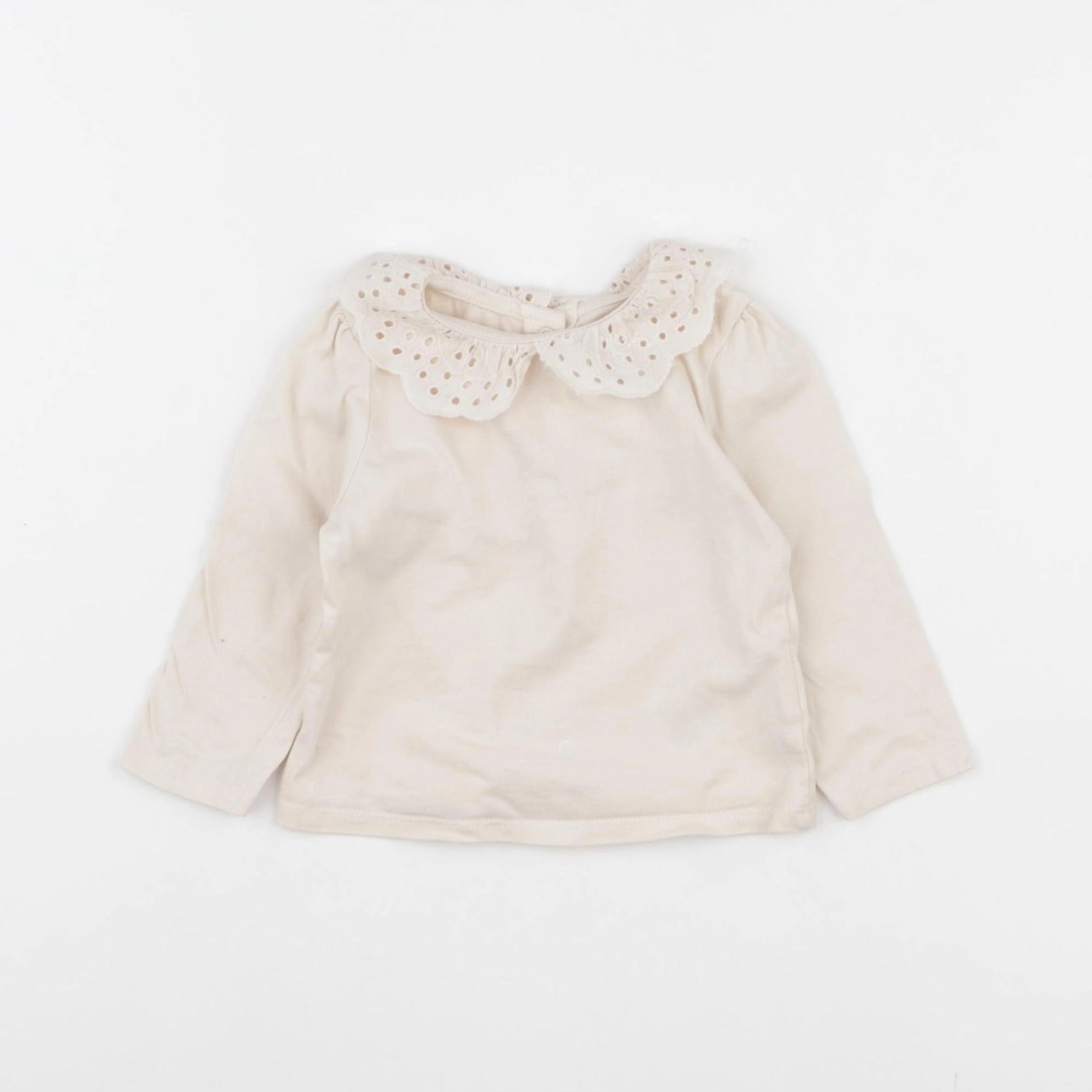 Vertbaudet - tee-shirt beige - 6 mois
