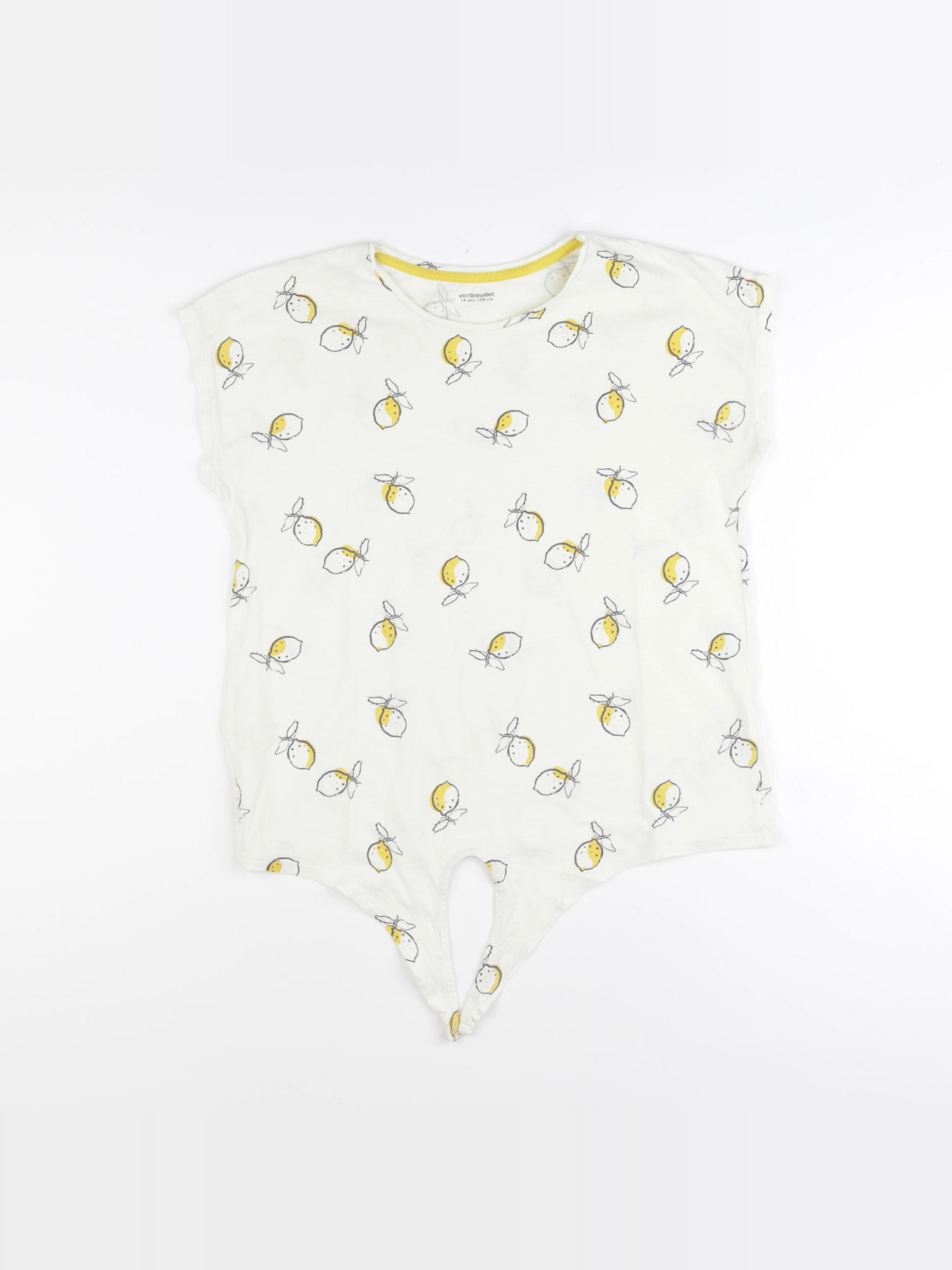 Vertbaudet - tee-shirt jaune - 14 ans