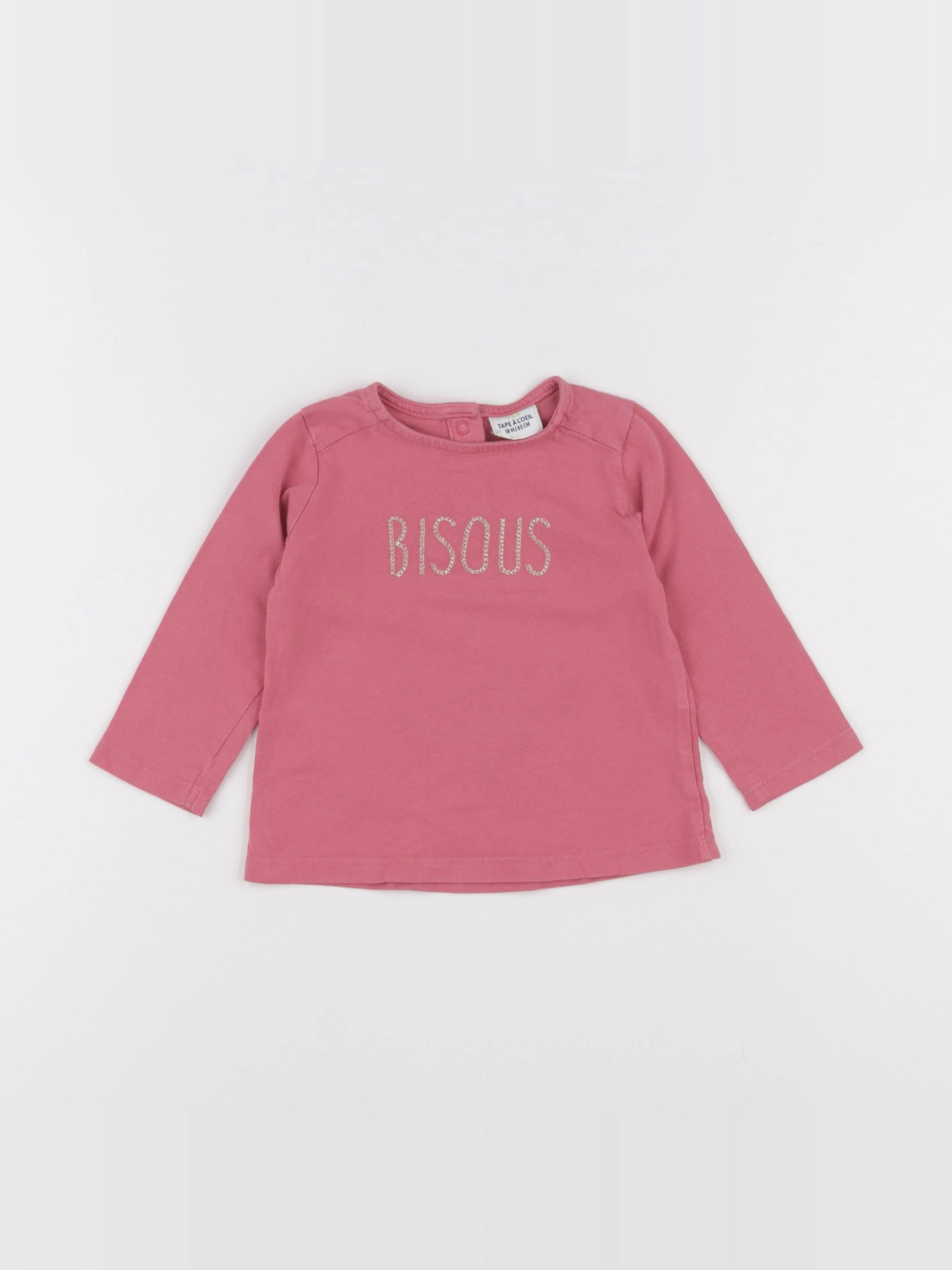 Tape à l'oeil - tee-shirt rose - 18 mois