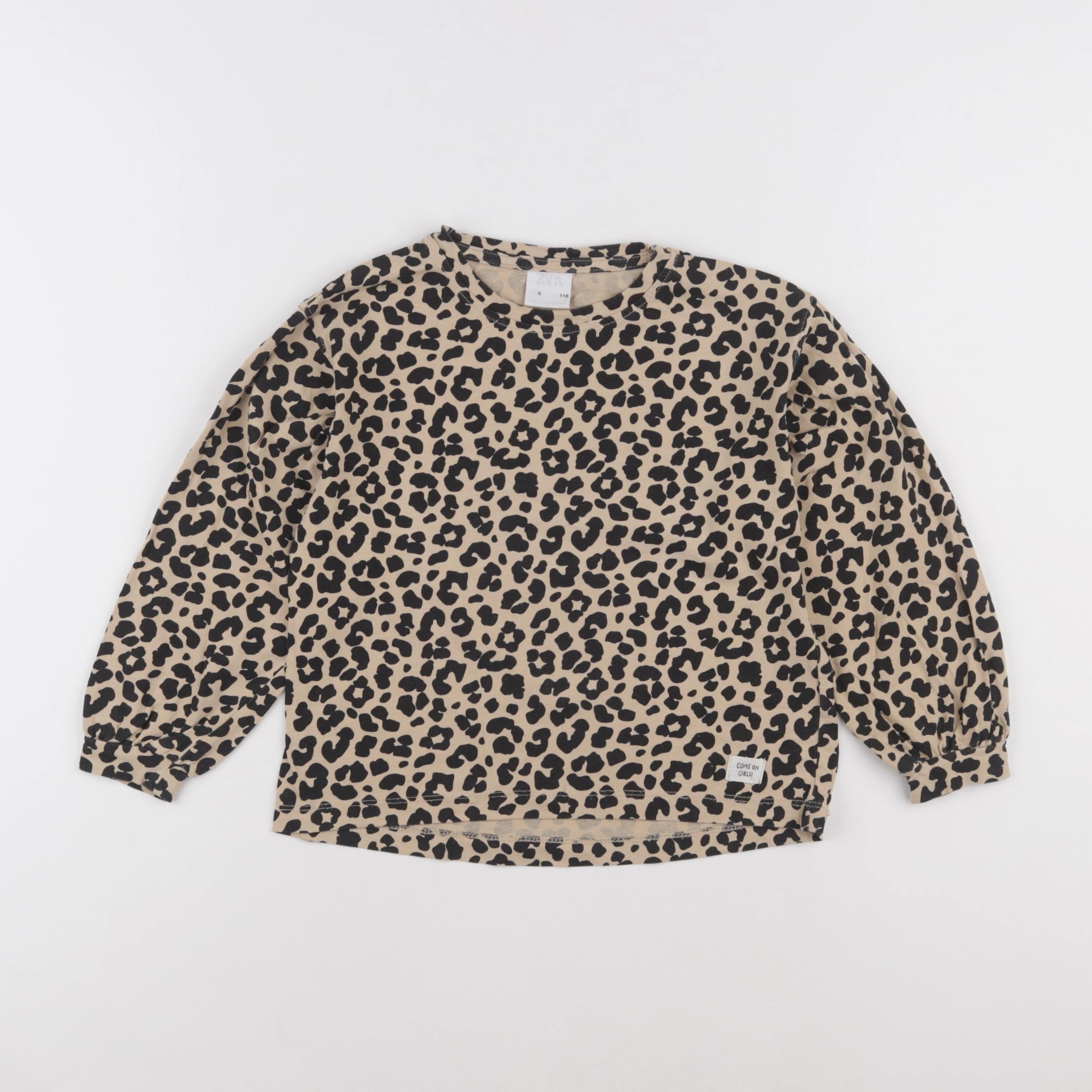 Zara - tee-shirt beige - 6 ans