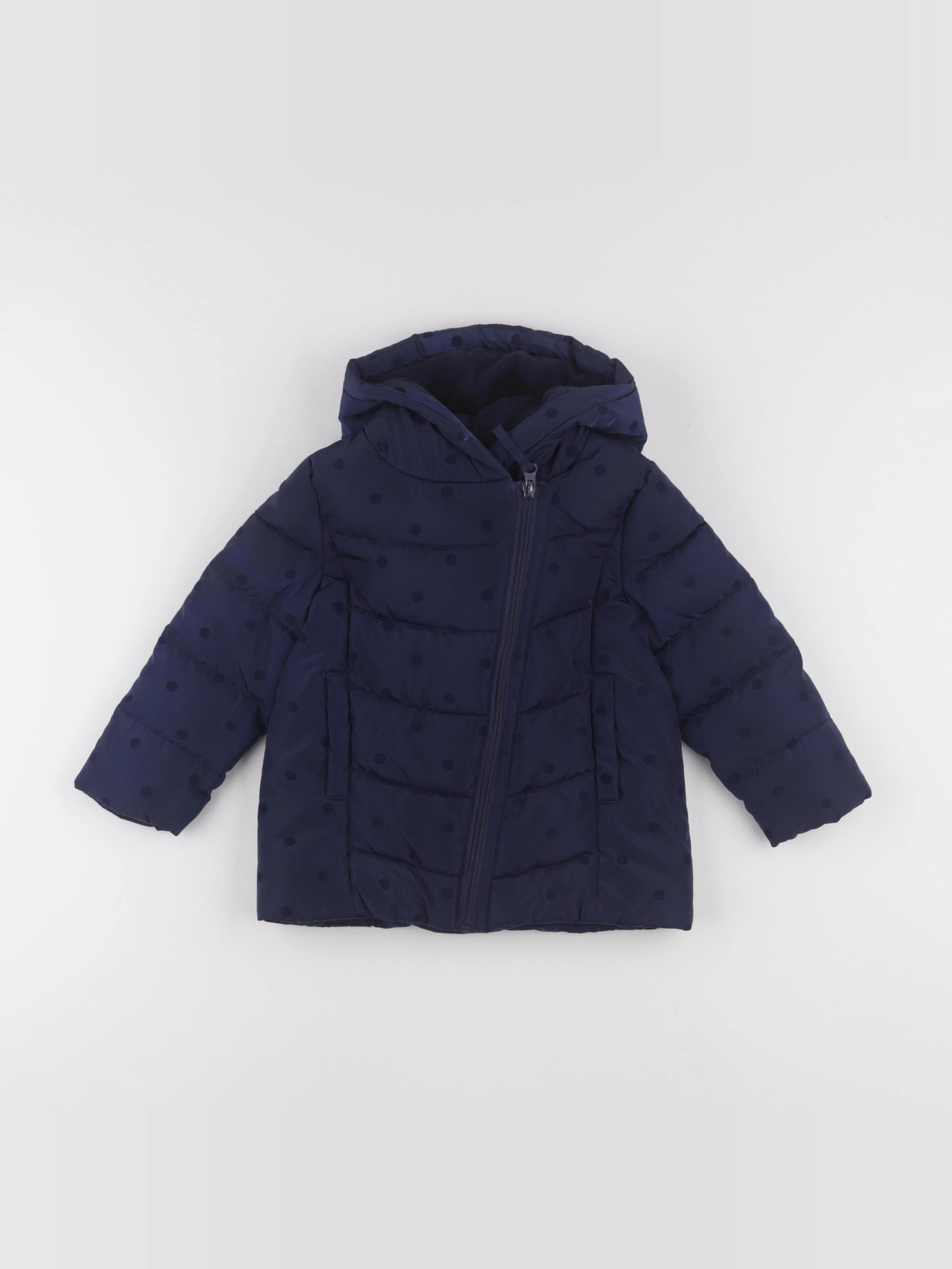 DPAM - doudoune bleu - 2 ans