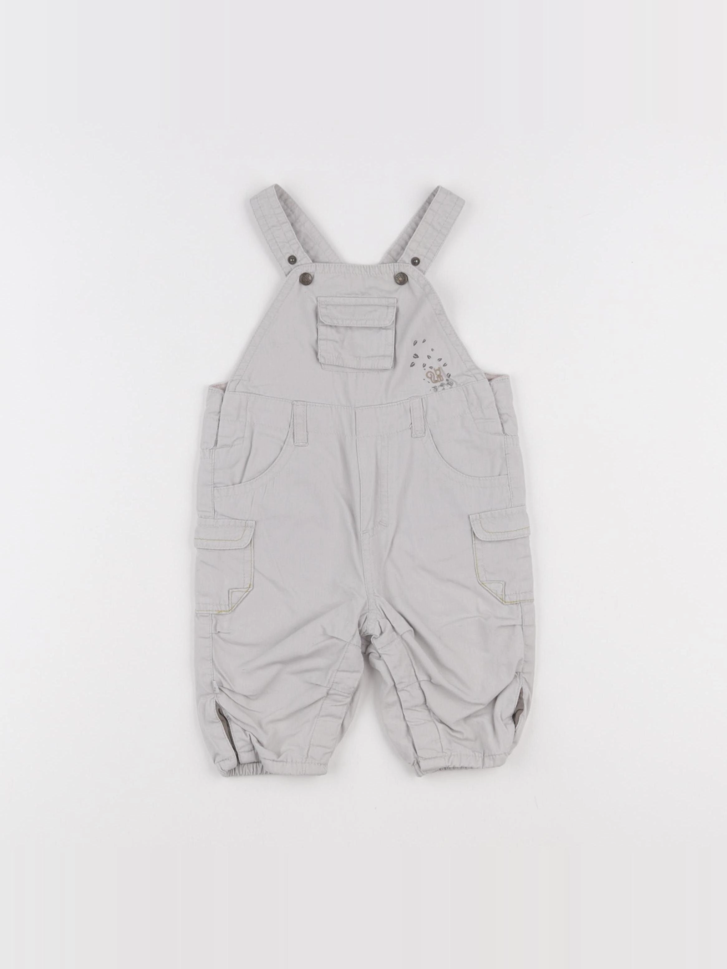 Obaïbi - salopette gris - 3 mois