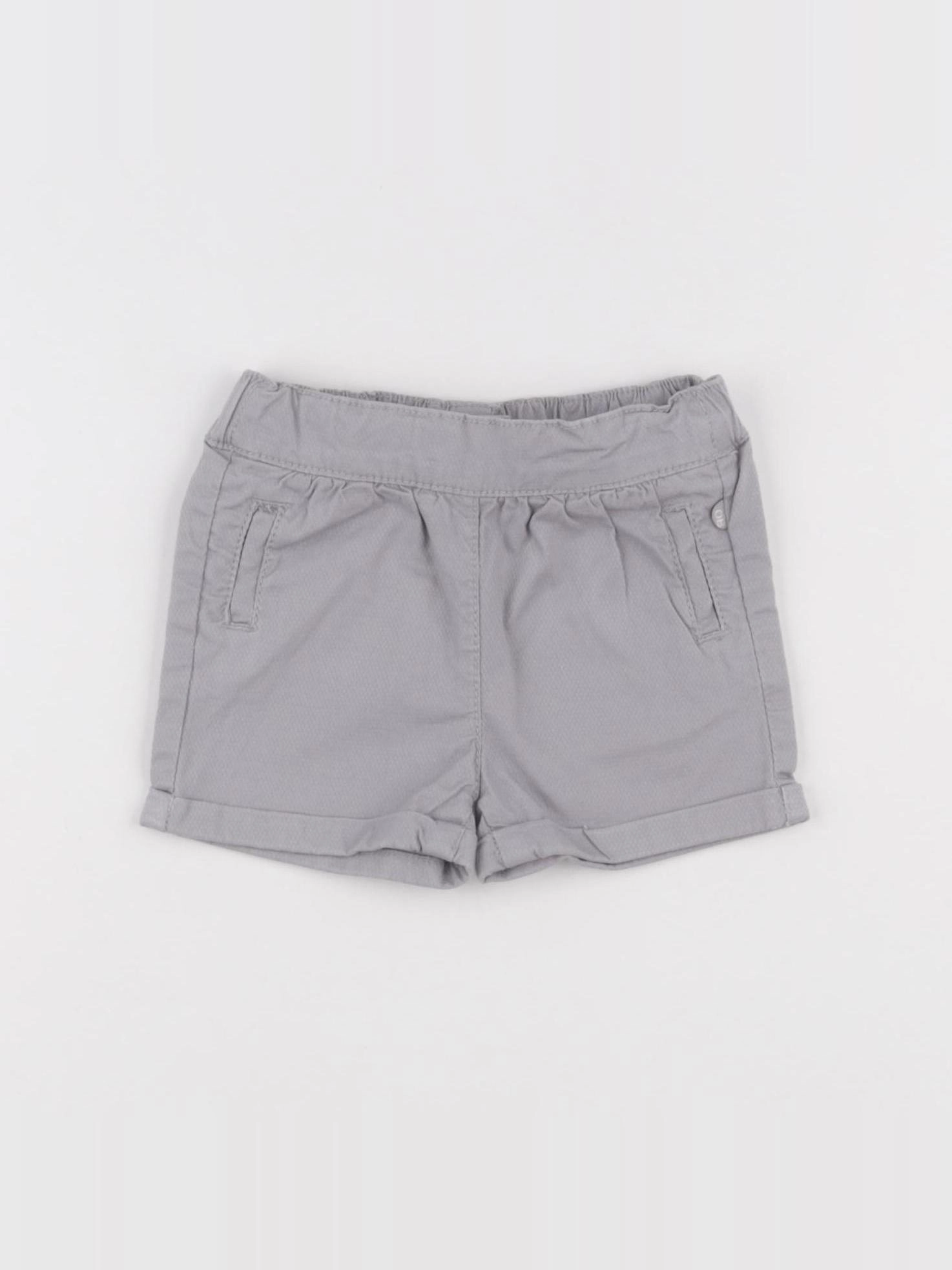 Obaïbi - short gris - 6 mois