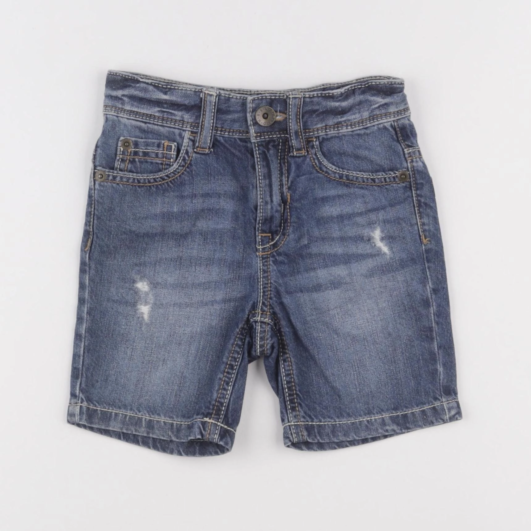 Benetton - short bleu - 12 mois