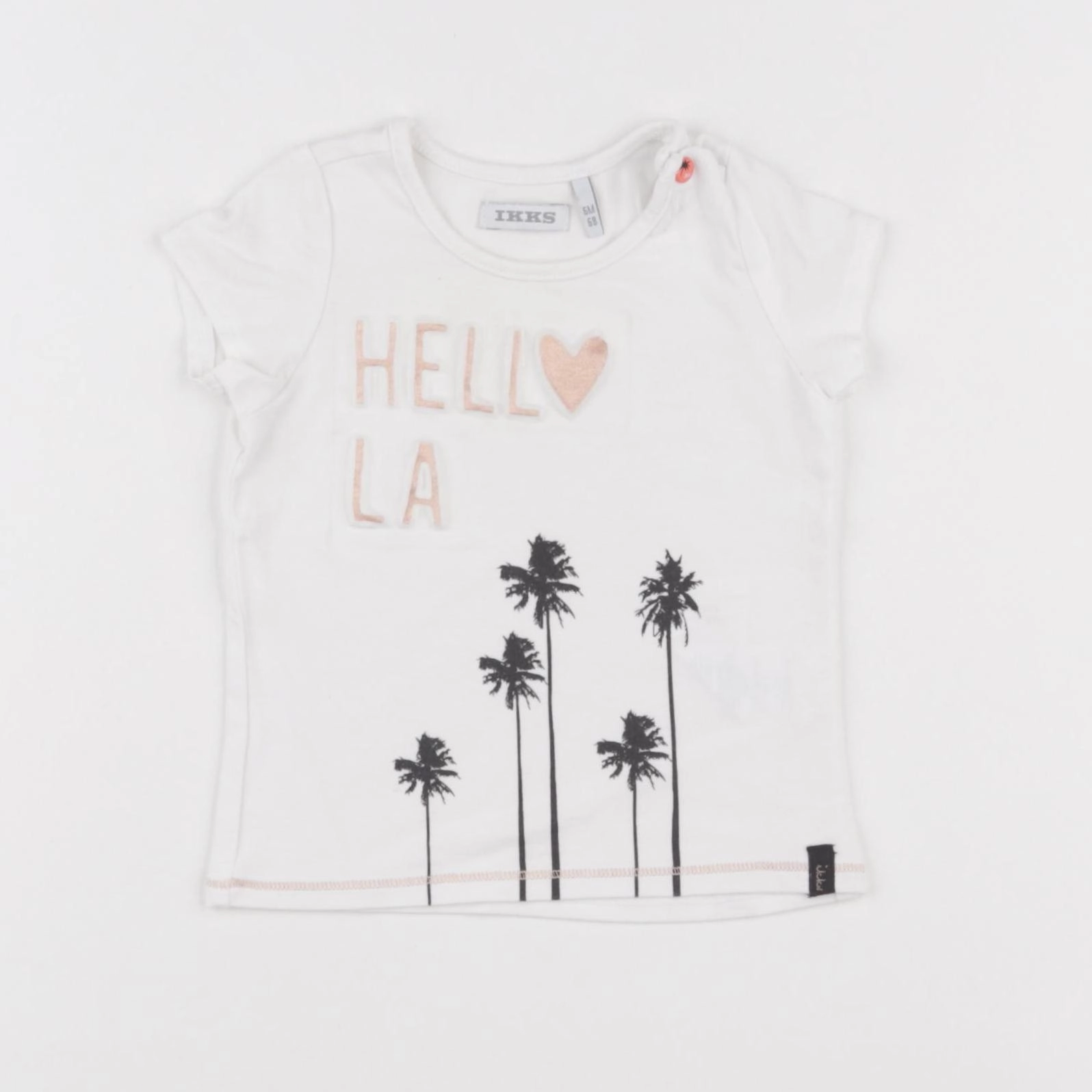 IKKS - tee-shirt blanc - 6 mois
