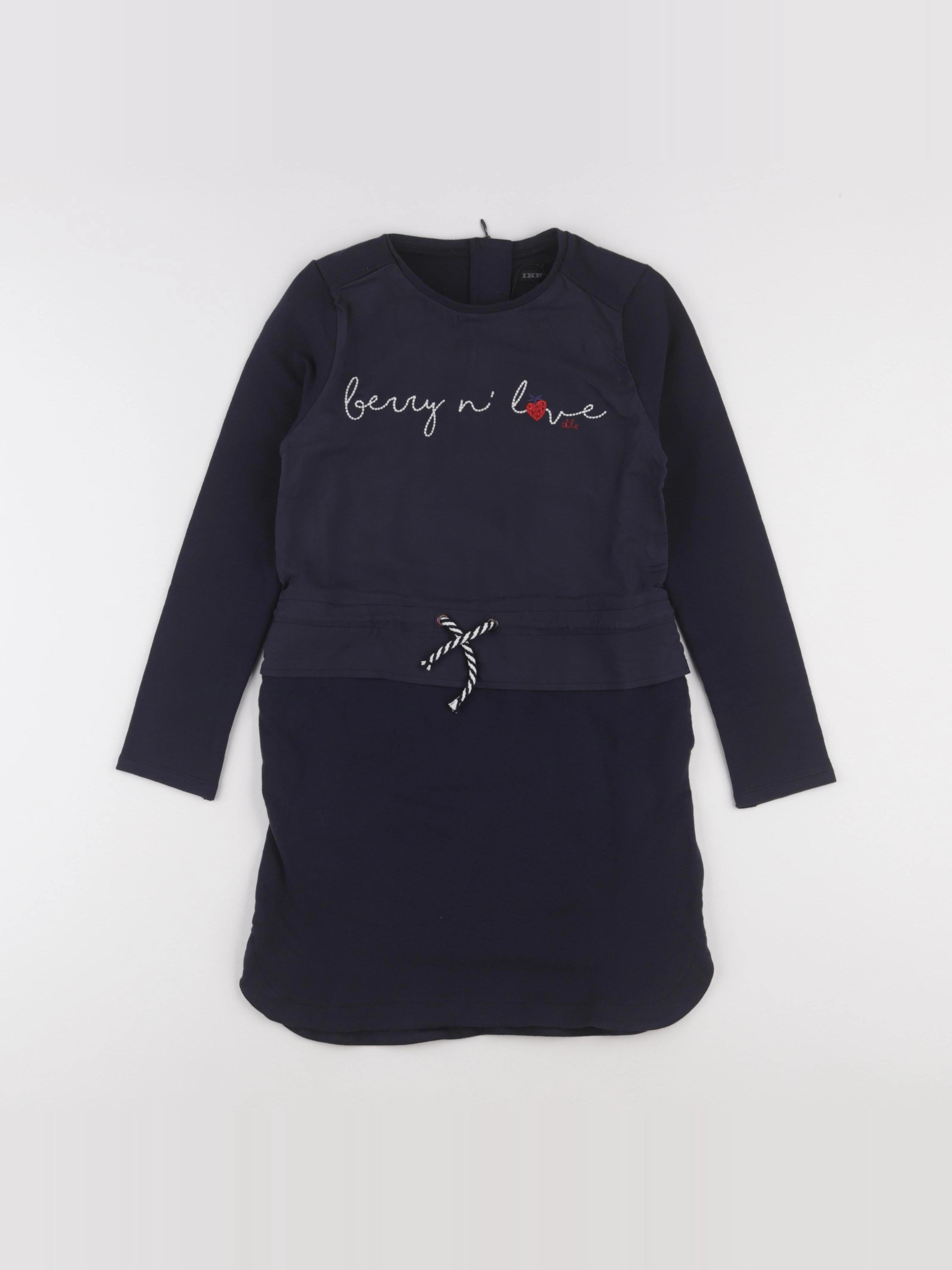 IKKS - robe bleu - 8 ans